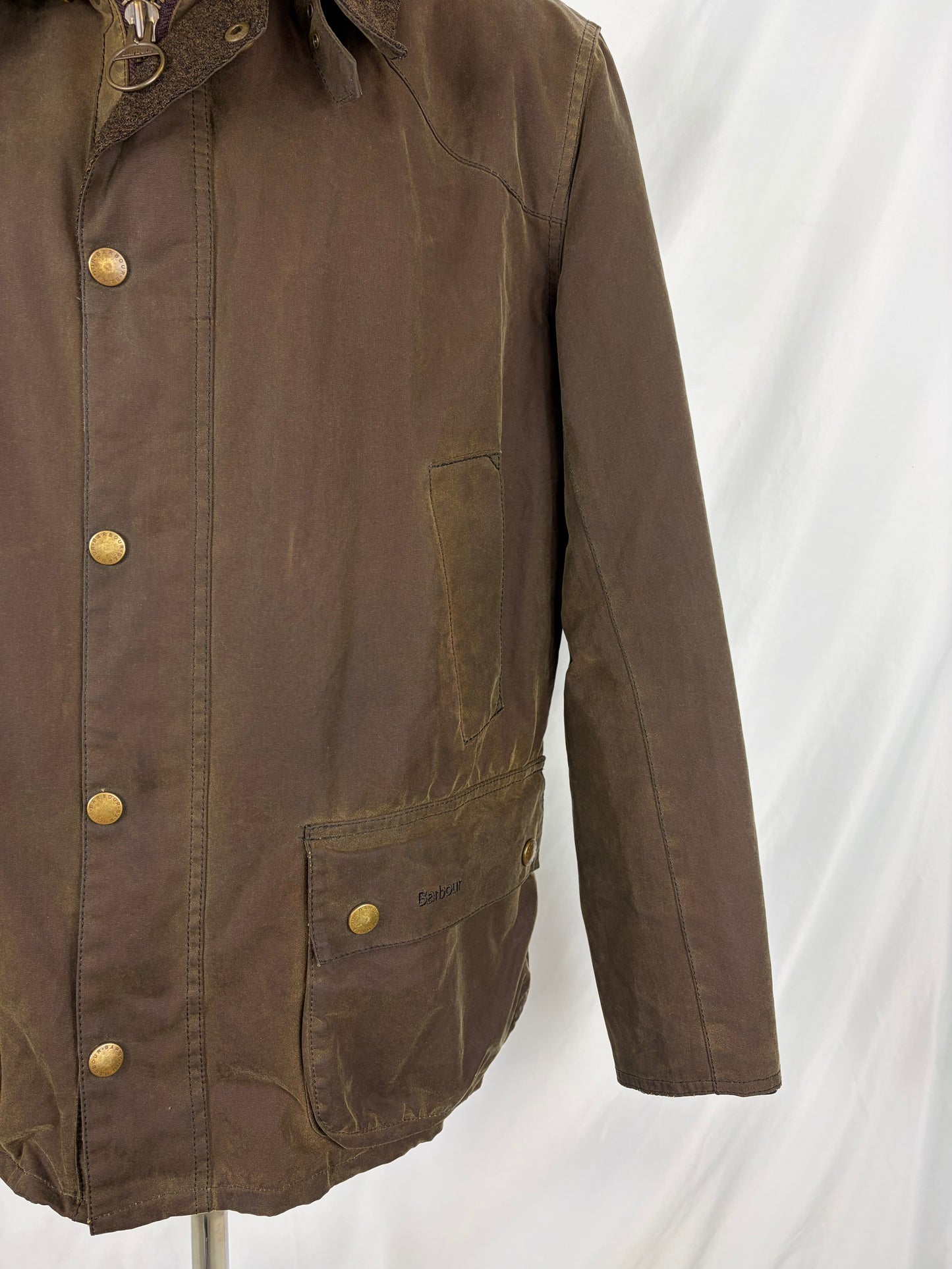 Giacca Barbour Leedale Marrone Uomo cerata XLarge Man Brown Waxed jacket size XL
