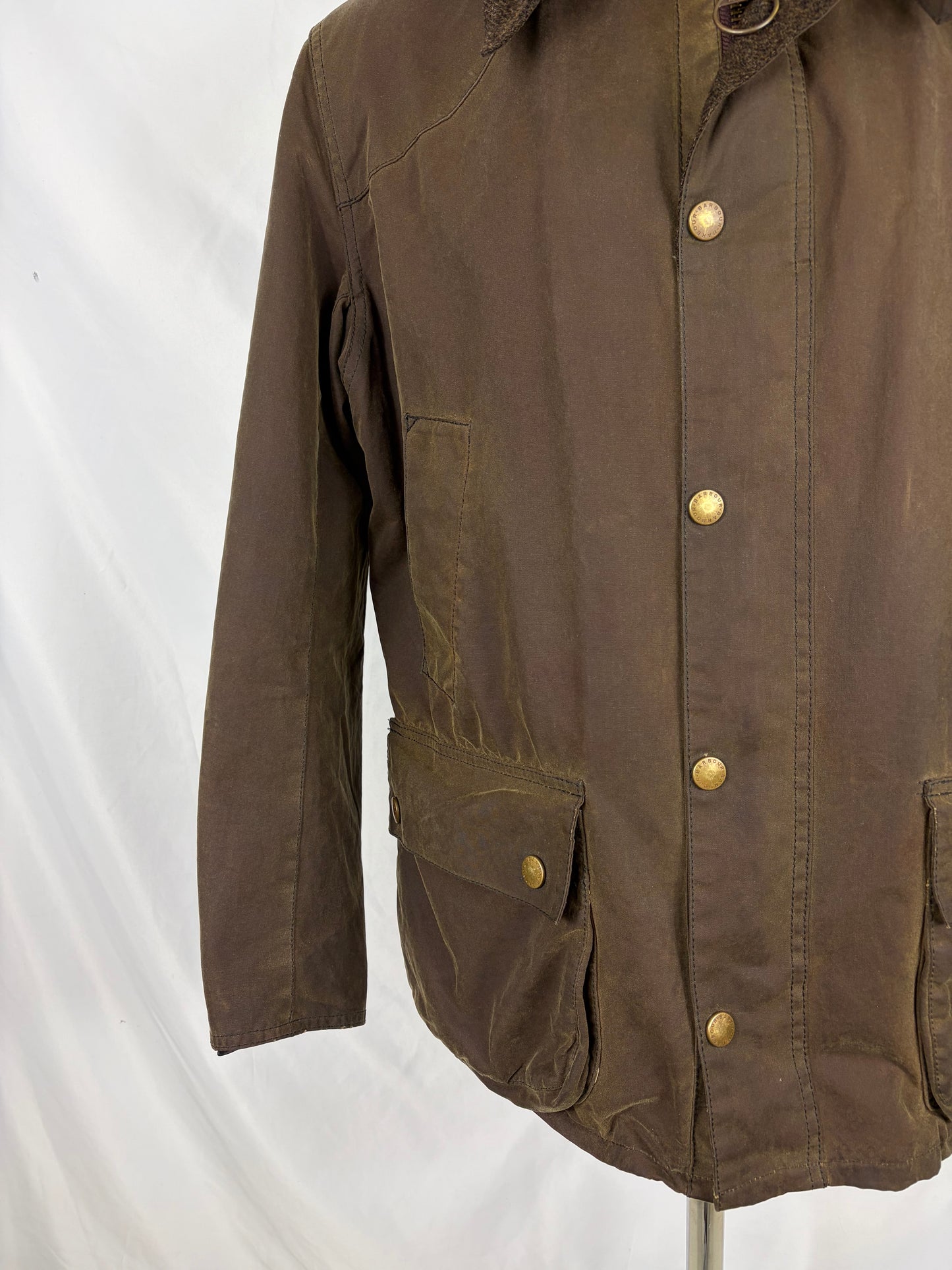 Giacca Barbour Leedale Marrone Uomo cerata XLarge Man Brown Waxed jacket size XL