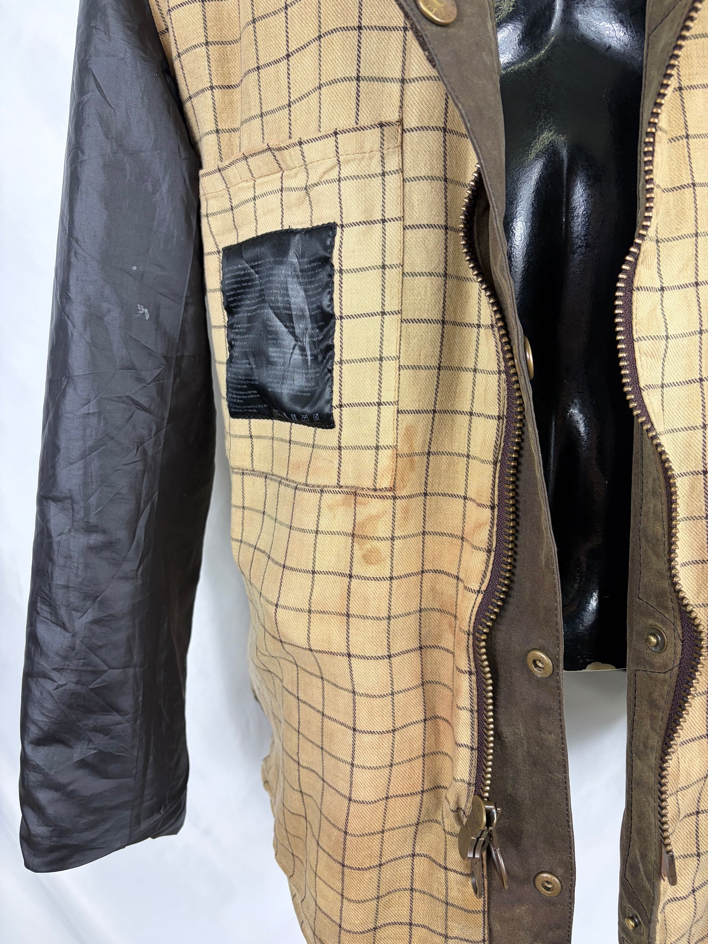 Giacca Barbour Leedale Marrone Uomo cerata XLarge Man Brown Waxed jacket size XL