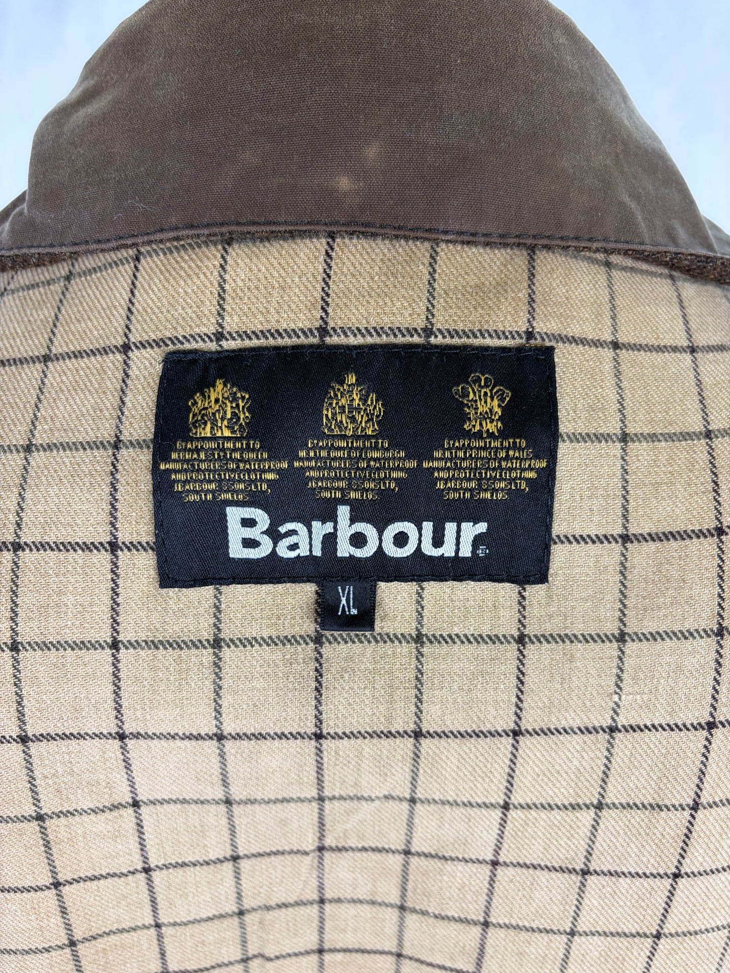 Giacca Barbour Leedale Marrone Uomo cerata XLarge Man Brown Waxed jacket size XL