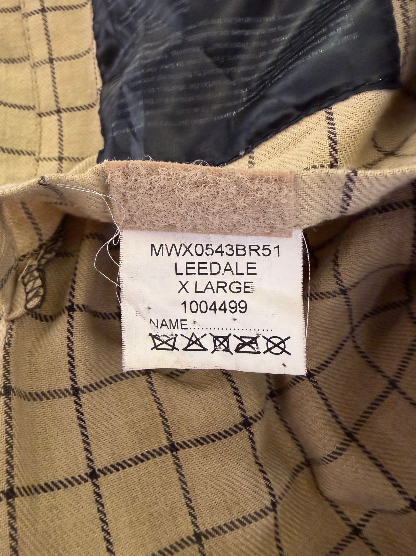 Giacca Barbour Leedale Marrone Uomo cerata XLarge Man Brown Waxed jacket size XL