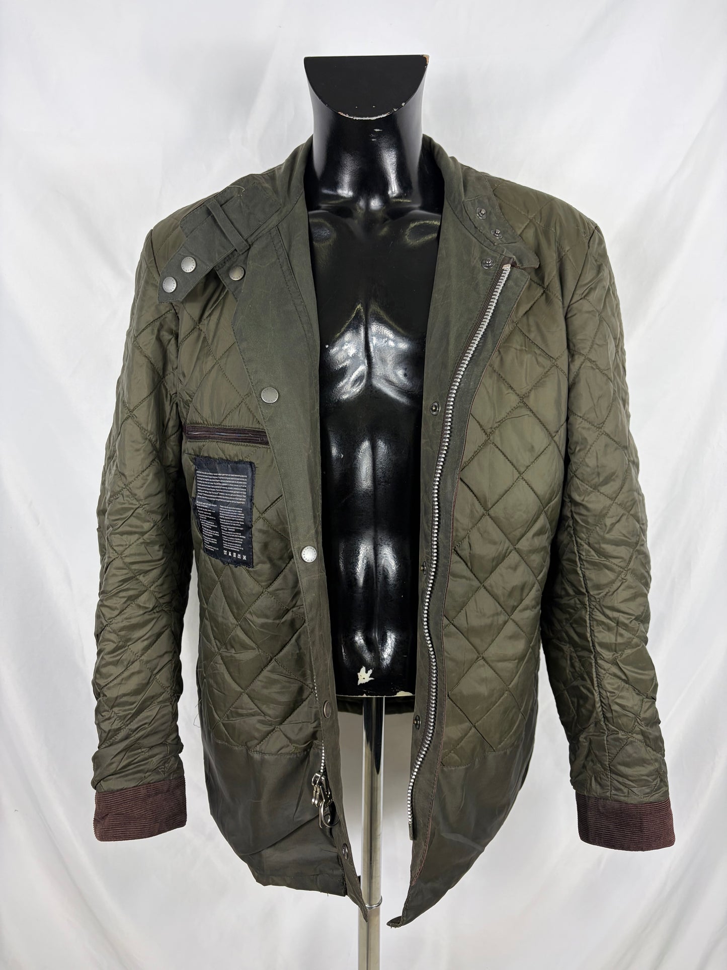 Giacca Barbour International Duke Verde XL - Man Sage Duke wax Jacket Size XL