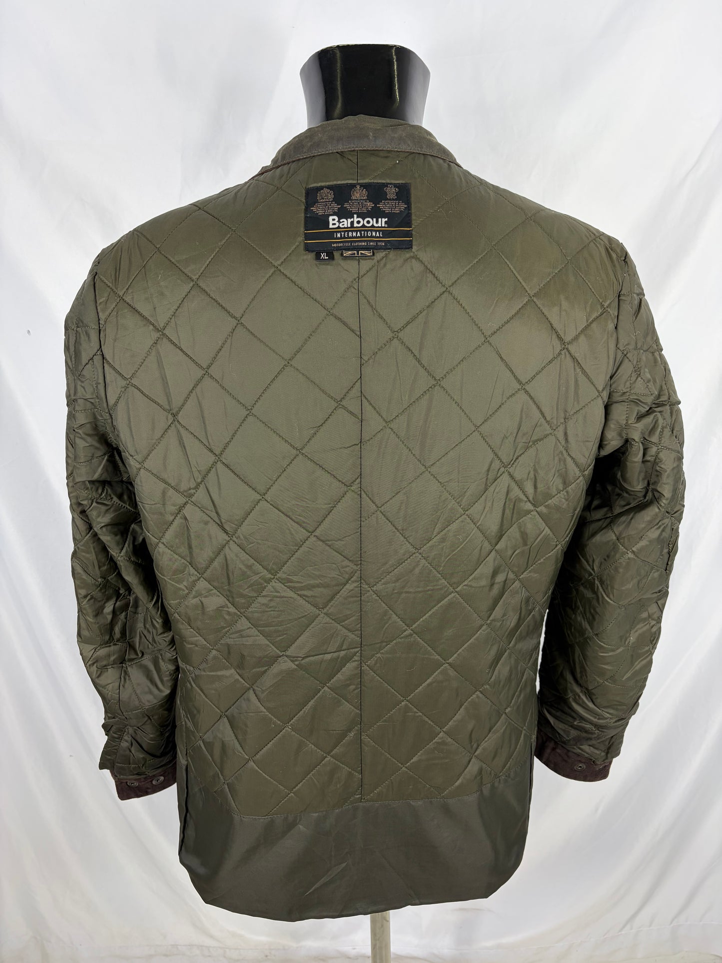 Giacca Barbour International Duke Verde XL - Man Sage Duke wax Jacket Size XL