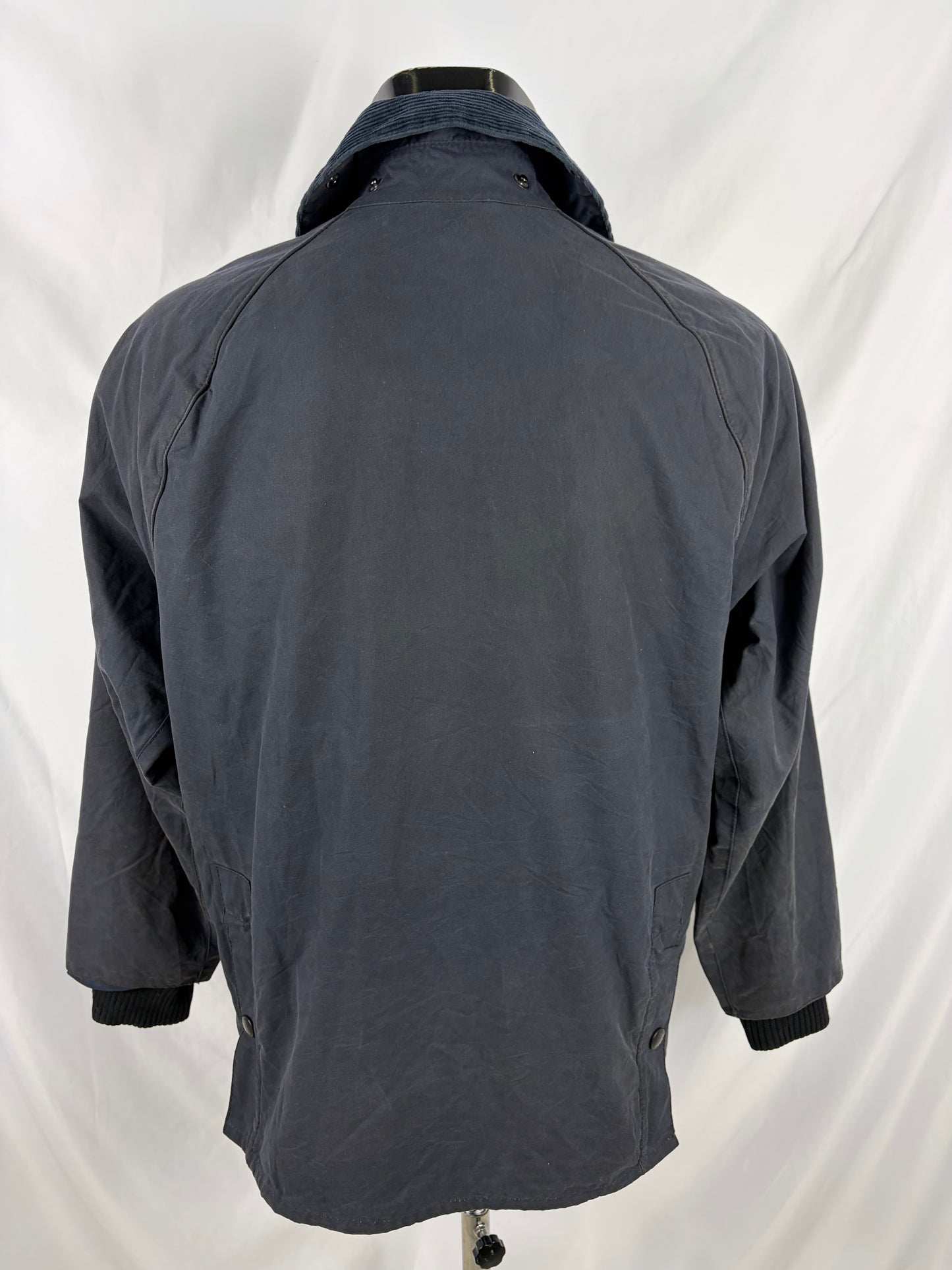 Barbour Giacca Bedale Uomo Vintage Blu C38/97 cm Bedale waxed Navy Jacket size Medium