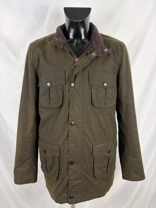 Barbour Giacca Uomo Corbridge Verde XLarge Man Olive Waxed Corbridge Jacket Size XLarge - Shop In London