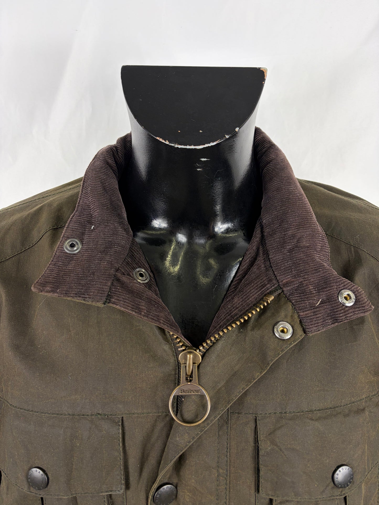 Barbour Giacca Uomo Corbridge Verde XLarge Man Olive Waxed Corbridge Jacket Size XLarge