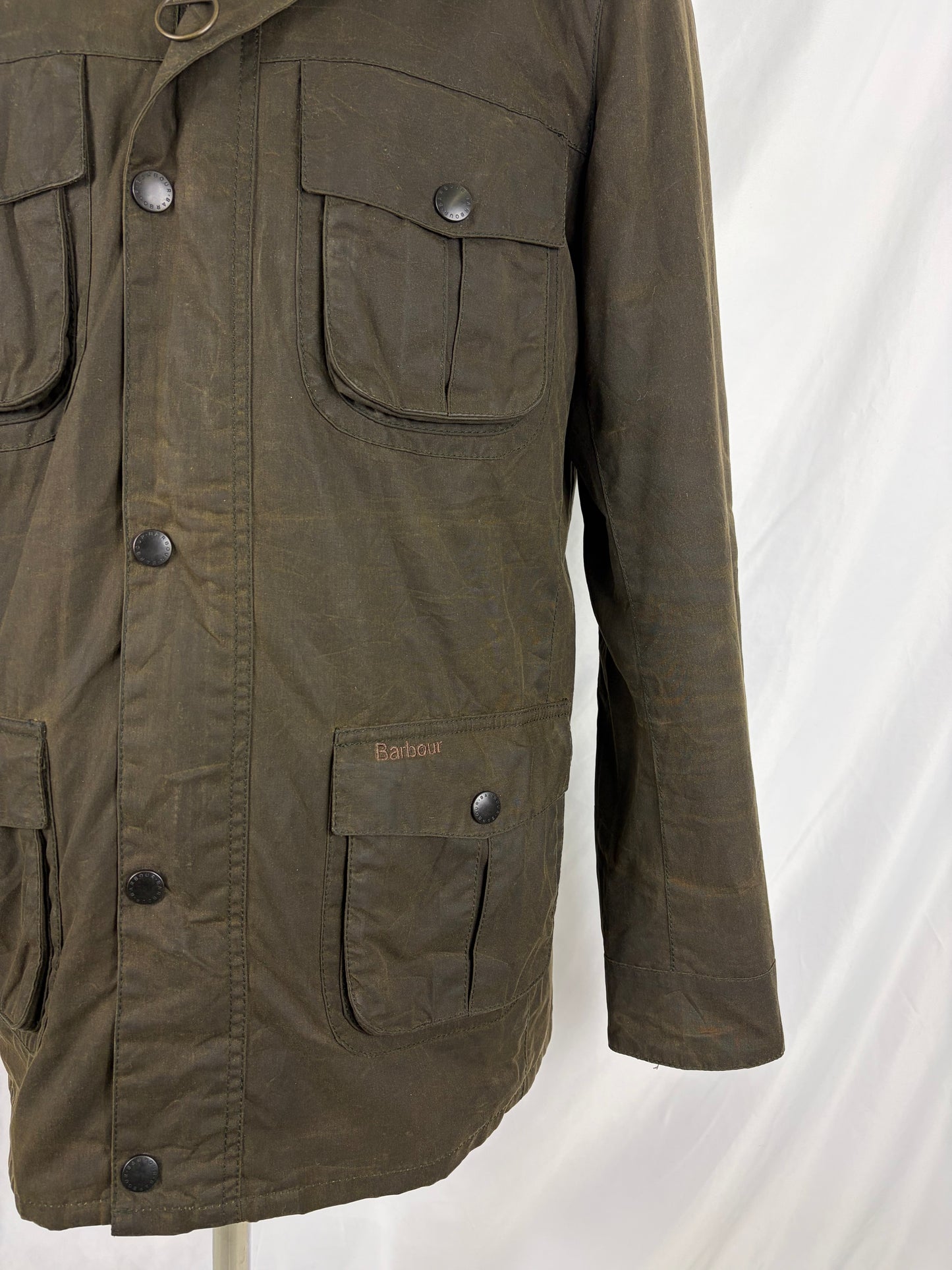 Barbour Giacca Uomo Corbridge Verde XLarge Man Olive Waxed Corbridge Jacket Size XLarge