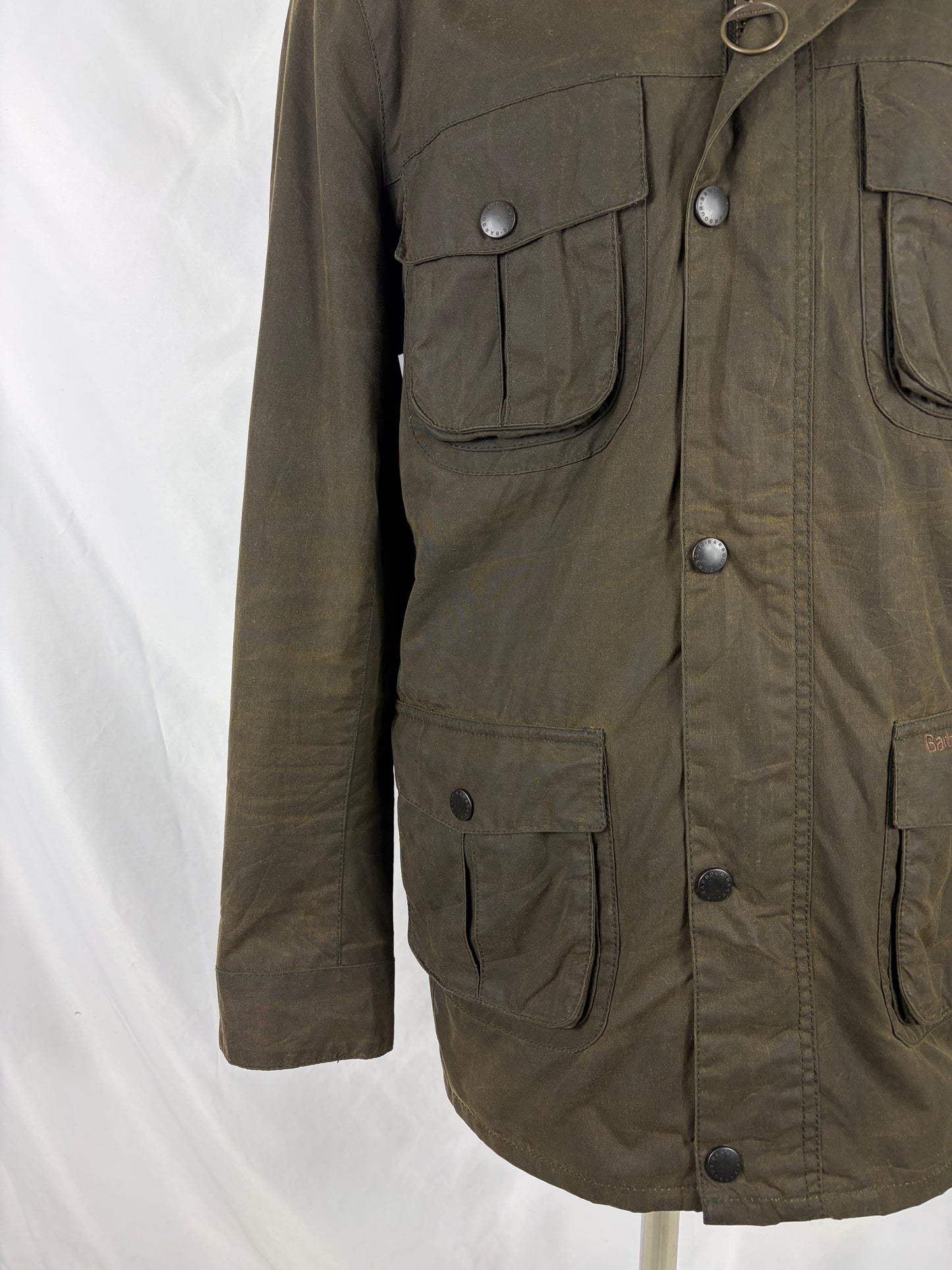 Barbour Giacca Uomo Corbridge Verde XLarge Man Olive Waxed Corbridge Jacket Size XLarge