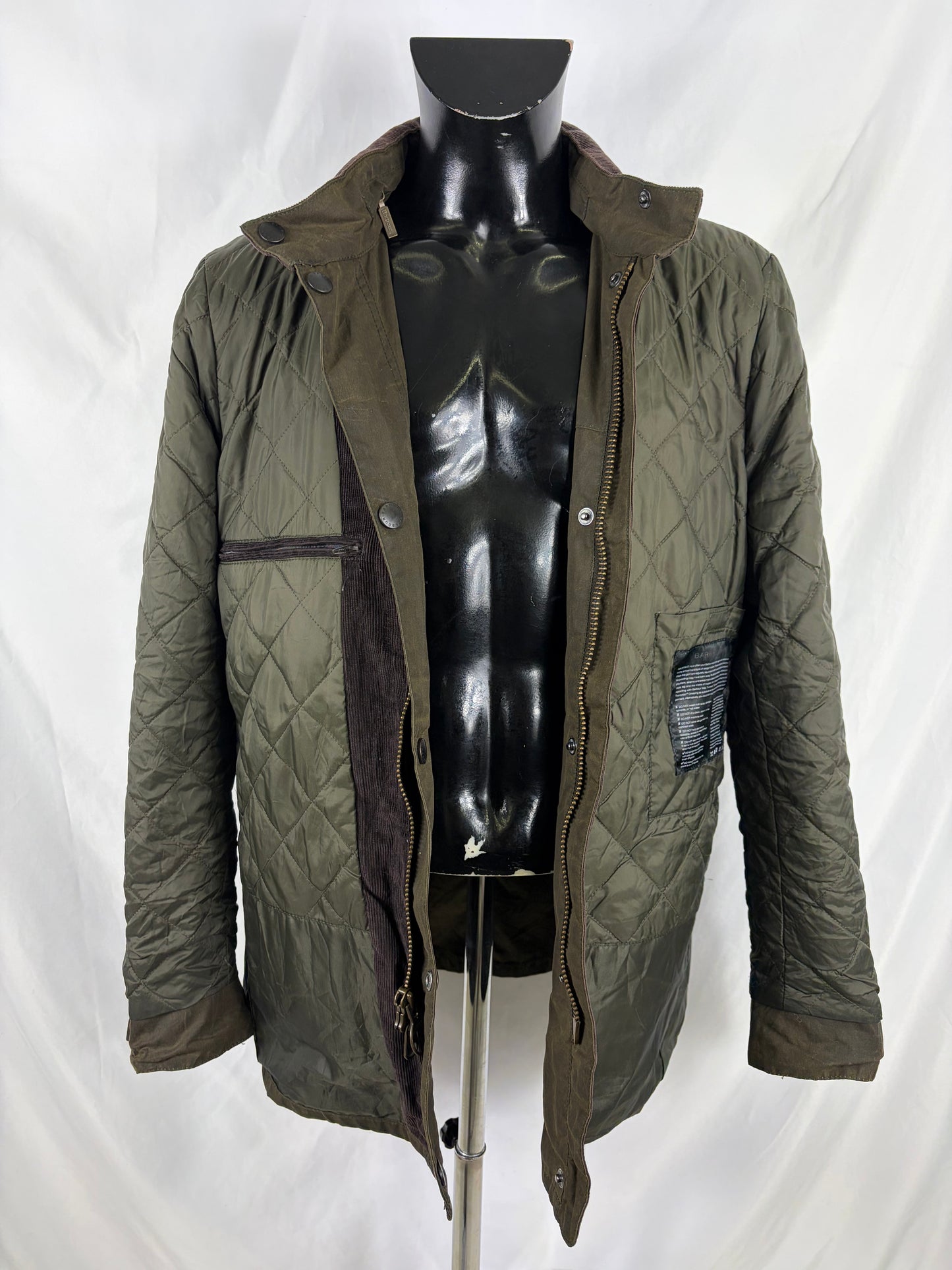 Barbour Giacca Uomo Corbridge Verde XLarge Man Olive Waxed Corbridge Jacket Size XLarge