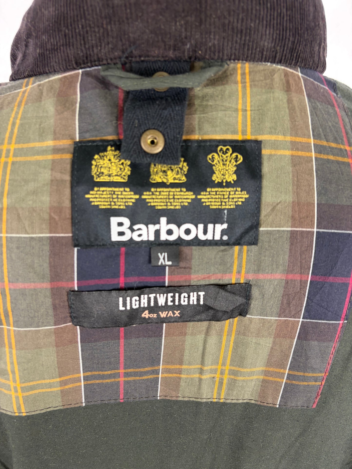 Barbour Giacca Uomo Corbridge Lightweight Verde Xlarge Man Olive Waxed Corbridge Jacket Size Xlarge