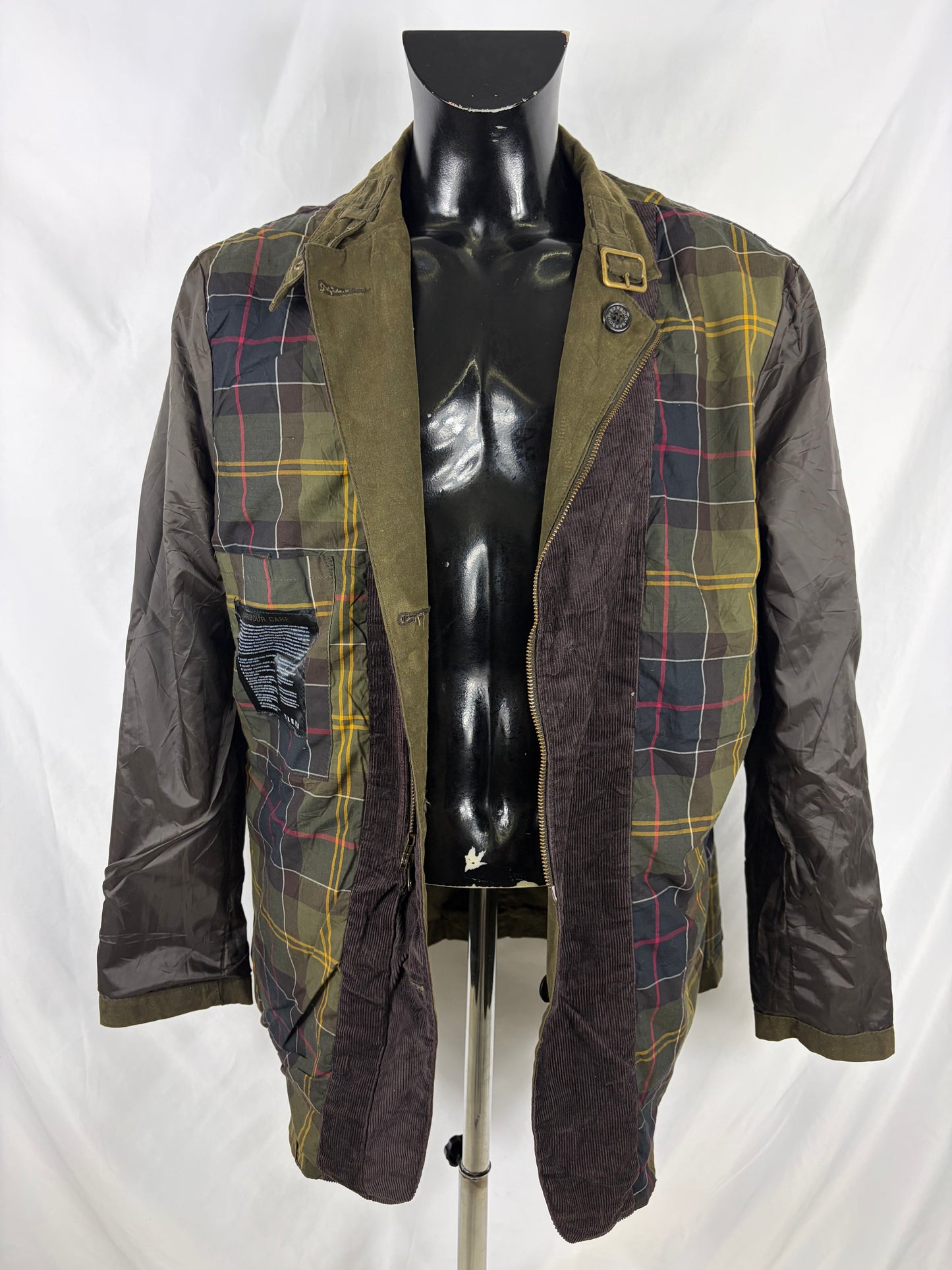 Giacca Barbour Uomo verde cerato Lutz XLarge- Olive waxed cotton Jacket Size XLarge