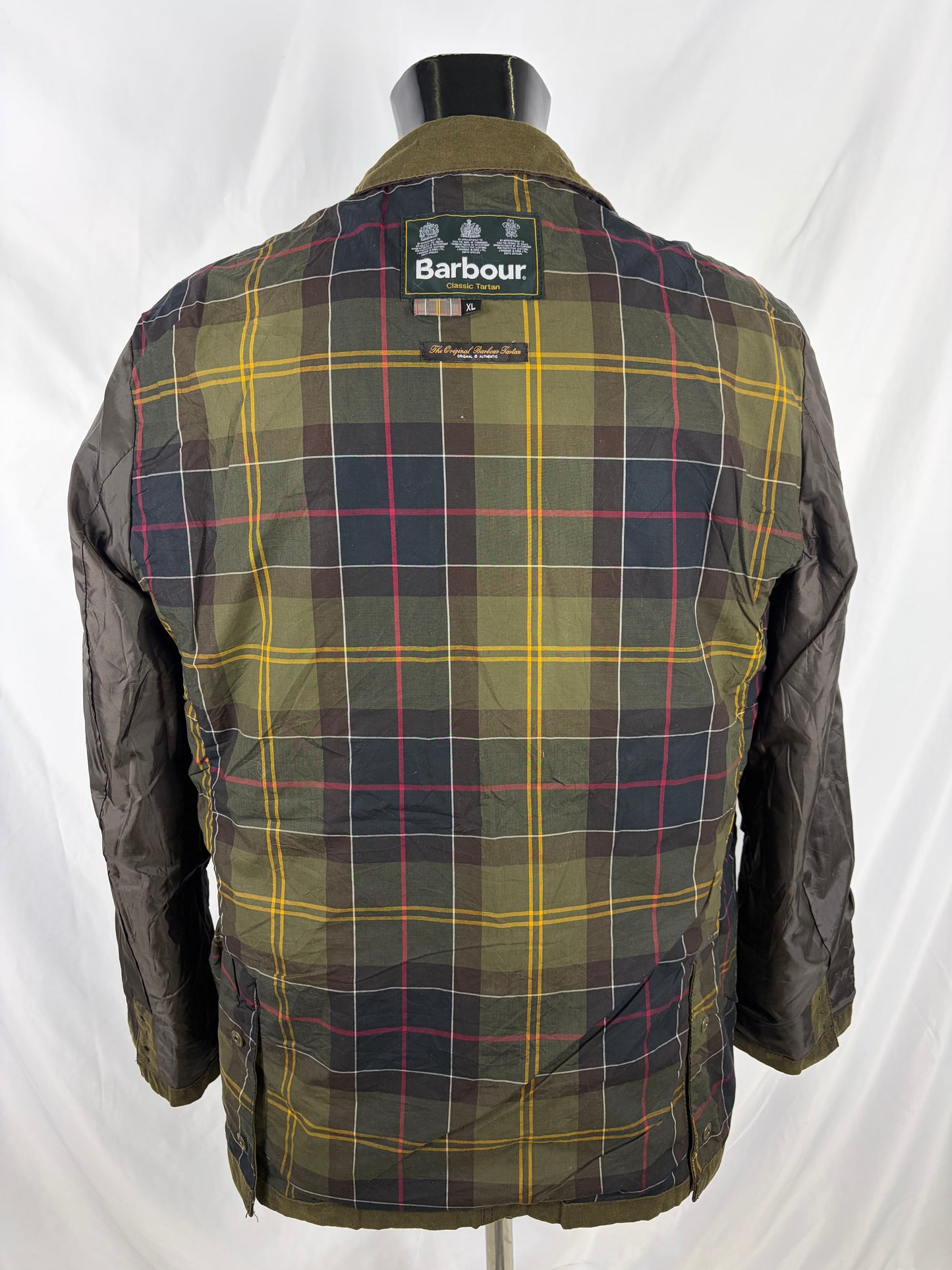 Giacca Barbour Uomo verde cerato Lutz XLarge- Olive waxed cotton Jacket Size XLarge