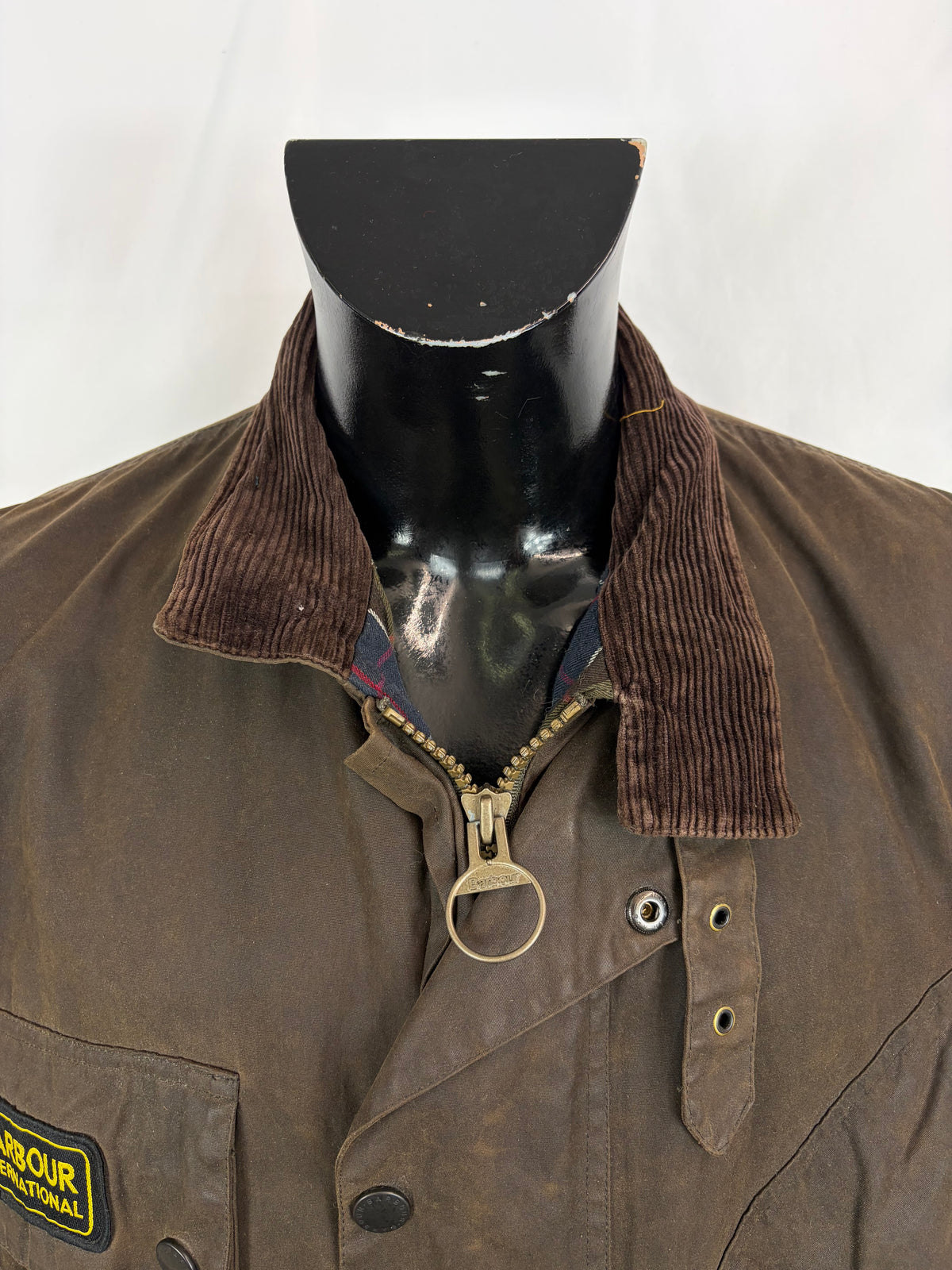 Giacca Barbour International oliva C44 XL- Man Barbour International Duracotton Olive size c44