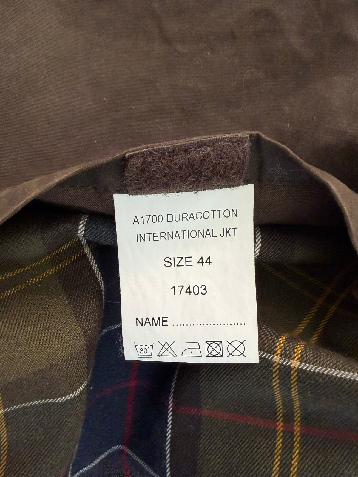 Giacca Barbour International oliva C44 XL- Man Barbour International Duracotton Olive size c44