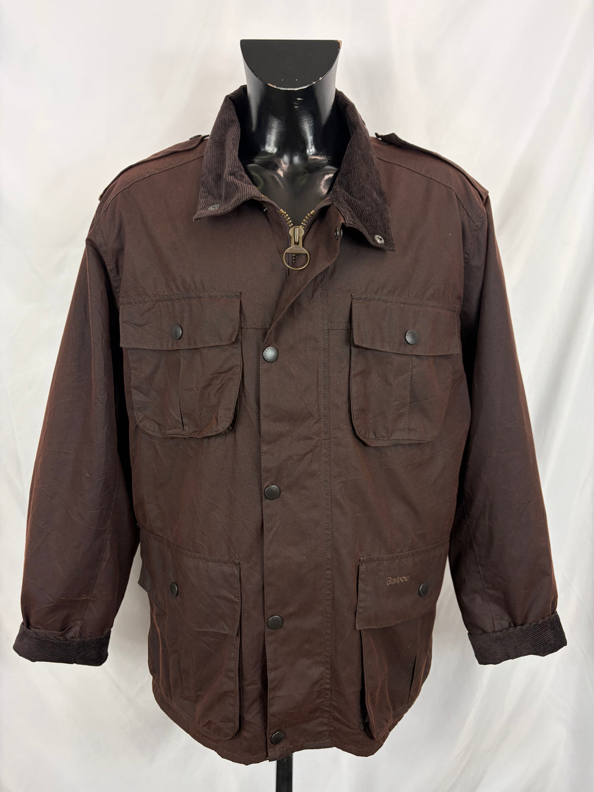 Giacca Barbour marrone da Uomo Trooper cerata XLarge Man Brown Waxed jacket size XL