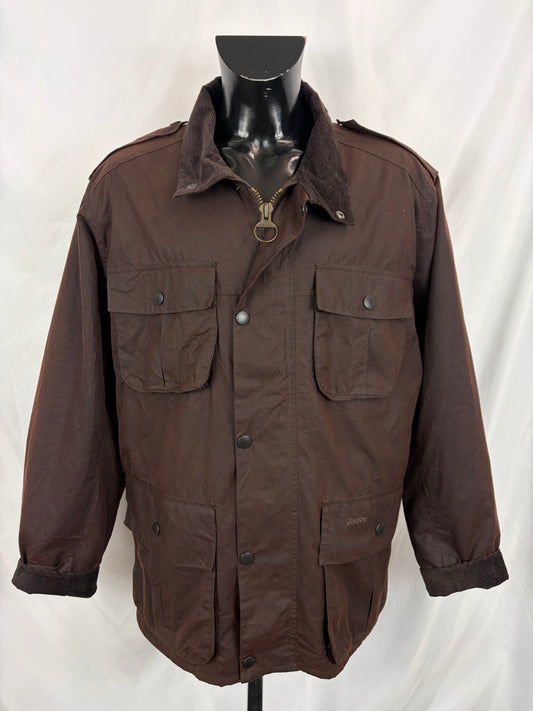 Giacca Barbour marrone da Uomo Trooper cerata XLarge Man Brown Waxed jacket size XL