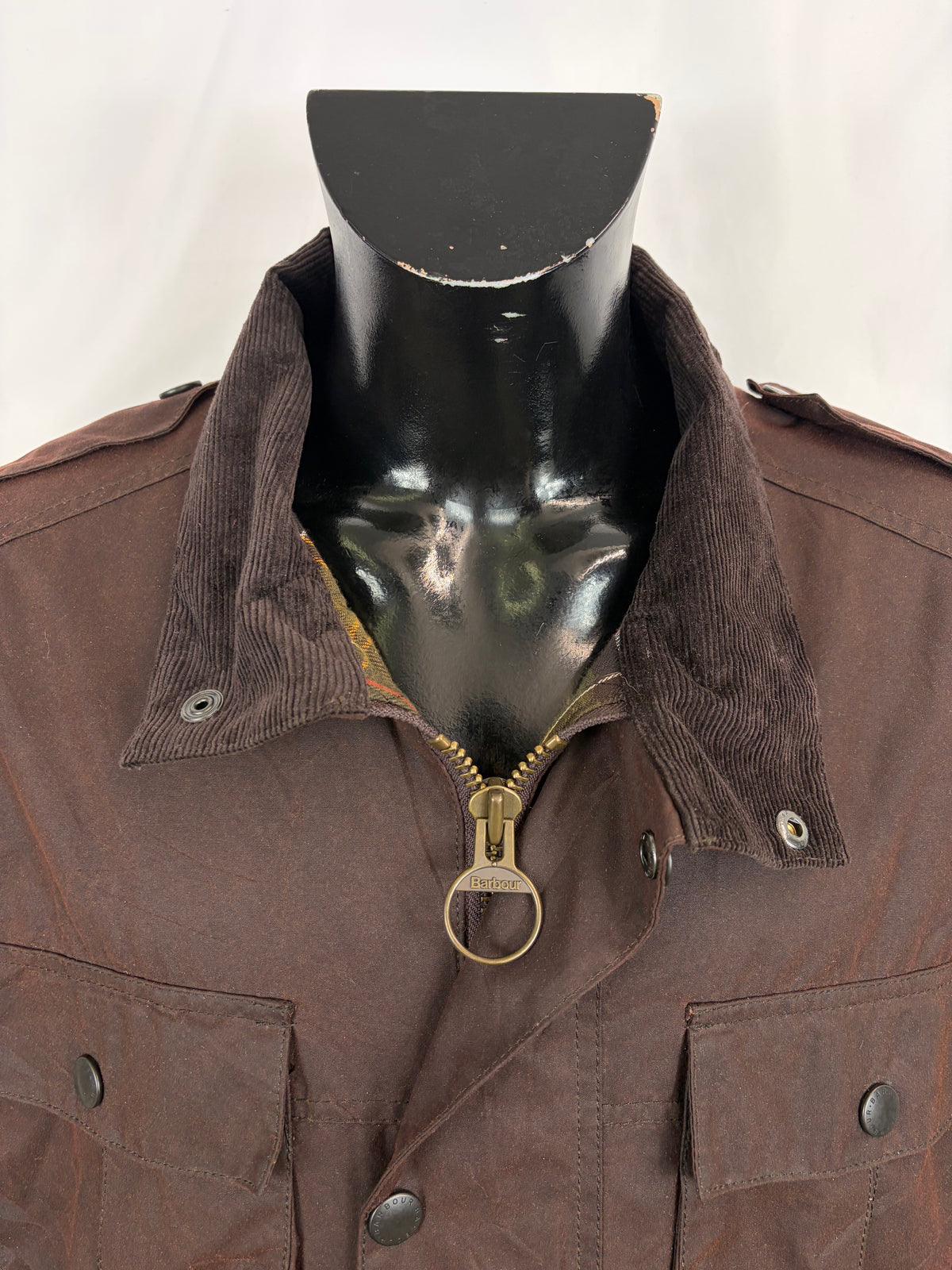 Giacca Barbour marrone da Uomo Trooper cerata XLarge Man Brown Waxed jacket size XL
