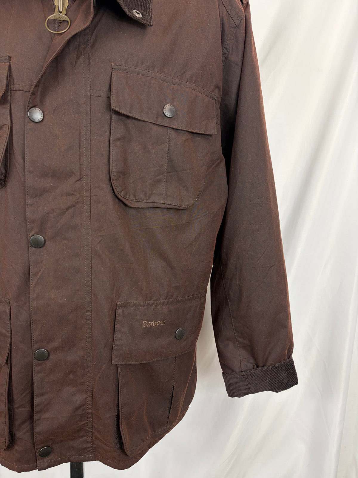 Giacca Barbour marrone da Uomo Trooper cerata XLarge Man Brown Waxed jacket size XL