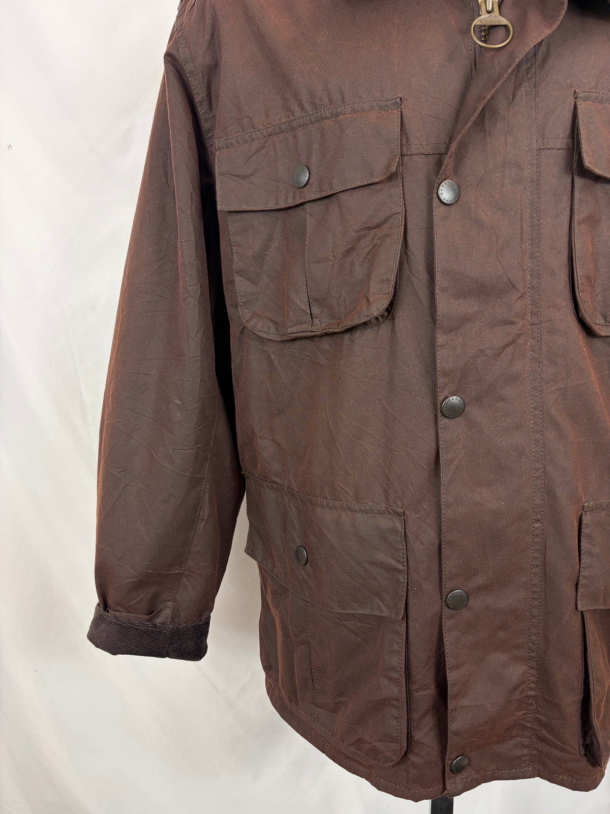 Giacca Barbour marrone da Uomo Trooper cerata XLarge Man Brown Waxed jacket size XL