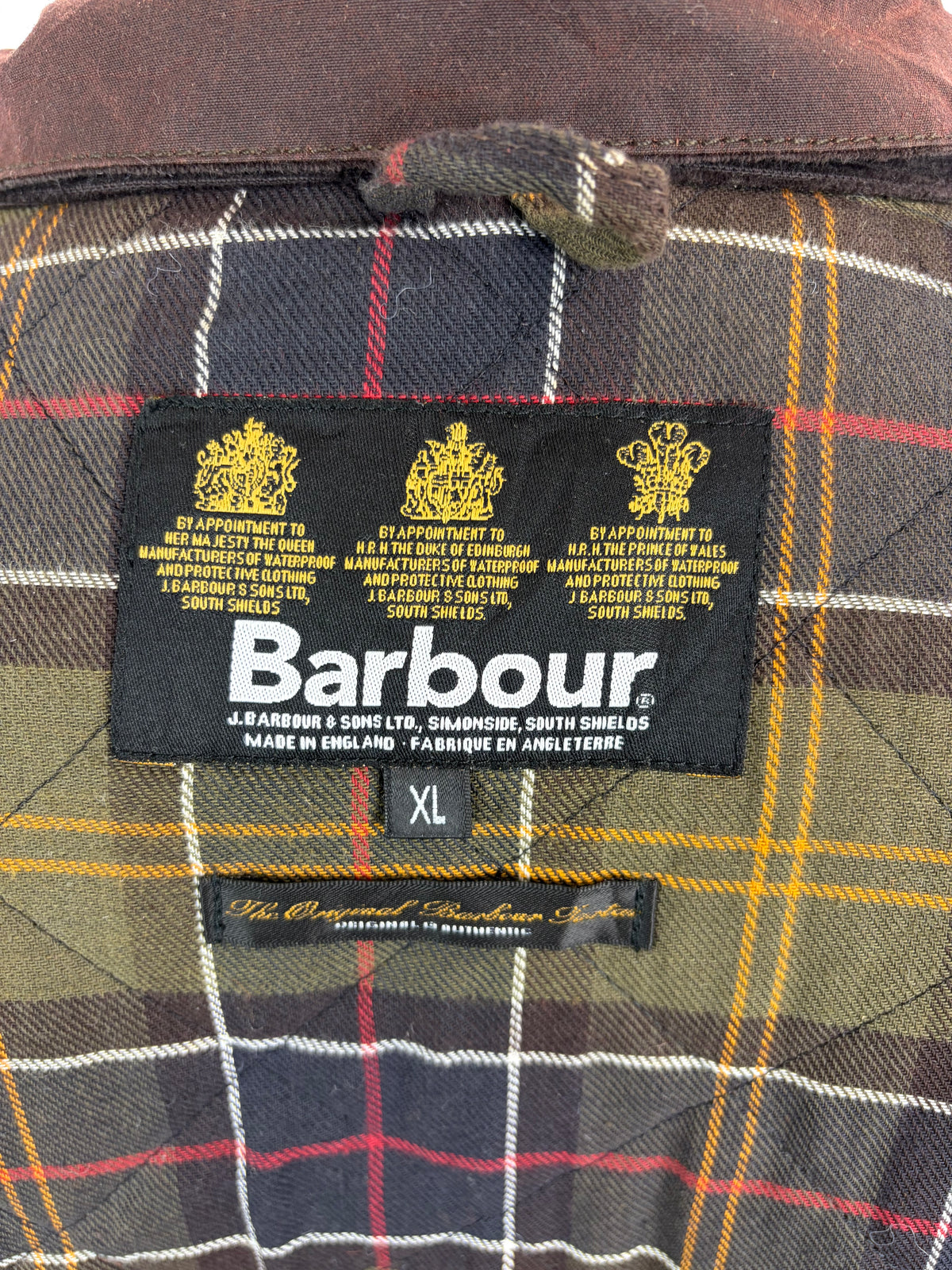 Giacca Barbour marrone da Uomo Trooper cerata XLarge Man Brown Waxed jacket size XL