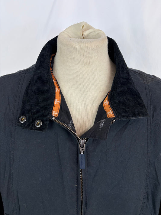 Giacca Barbour blu donna modello Chock  Uk16 Navy wax lady Jacket uk16 tg. 44/46