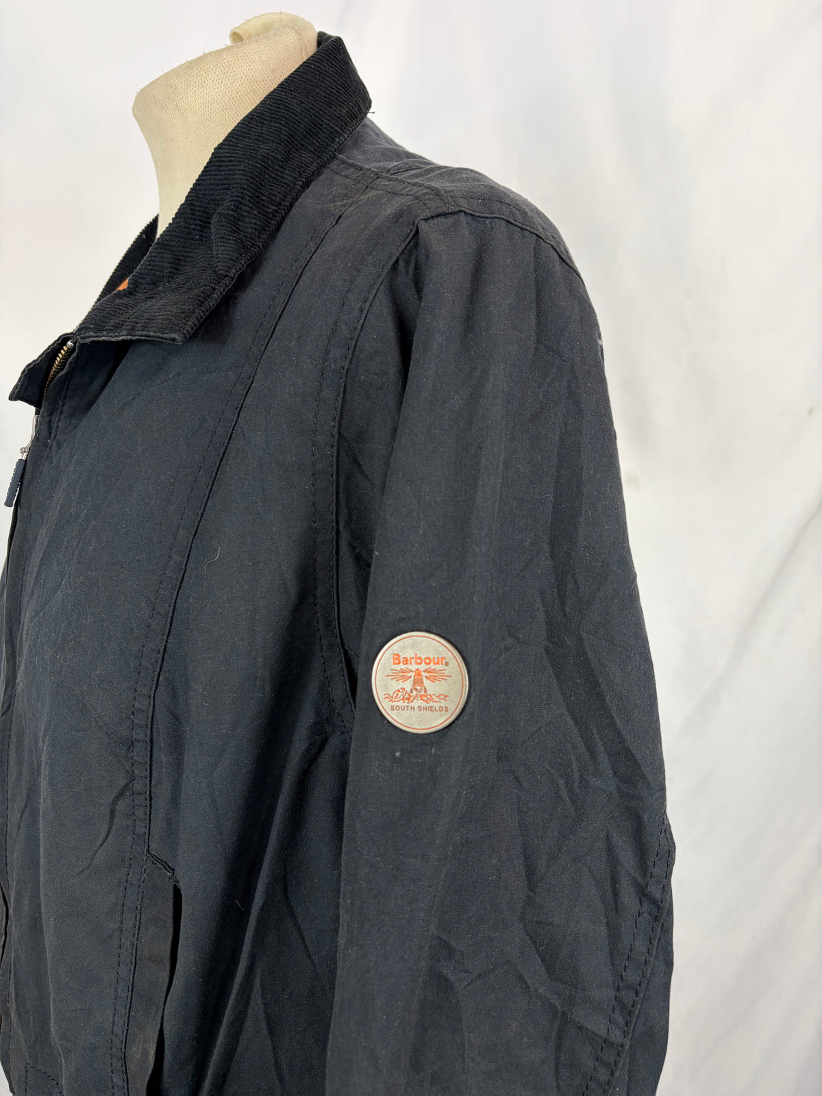 Giacca Barbour blu donna modello Chock  Uk16 Navy wax lady Jacket uk16 tg. 44/46