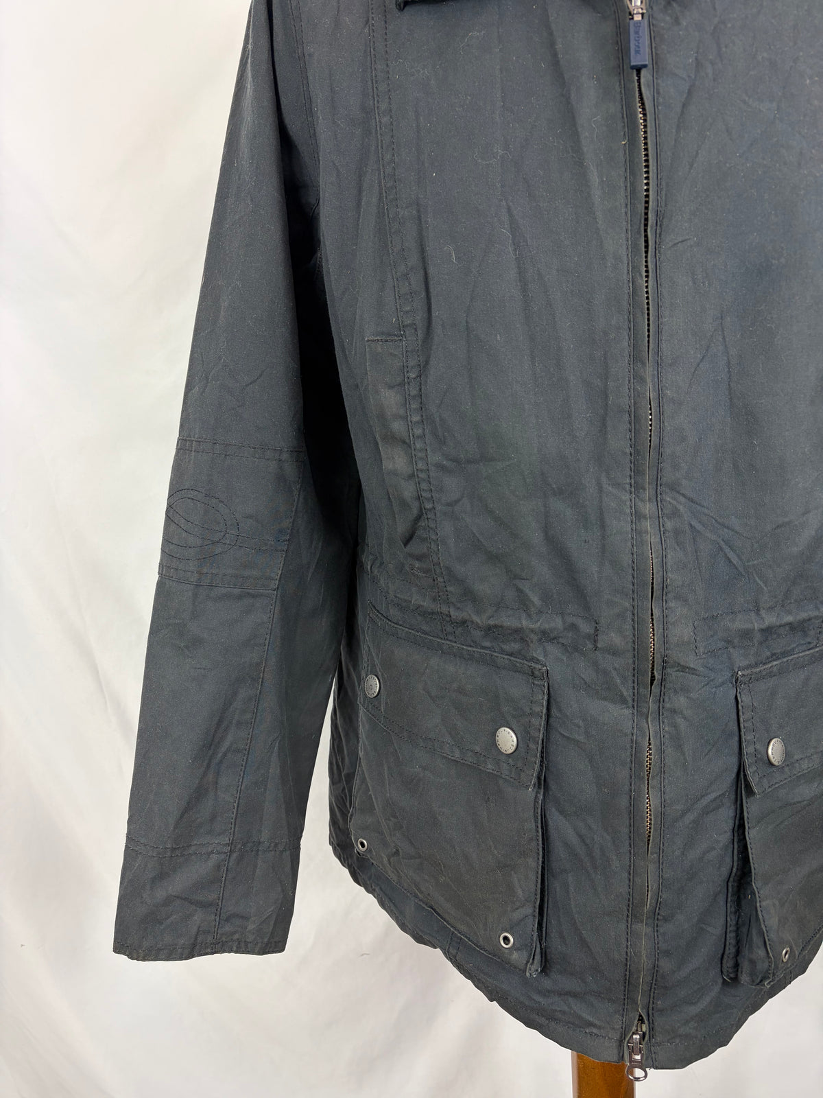 Giacca Barbour blu donna modello Chock  Uk16 Navy wax lady Jacket uk16 tg. 44/46