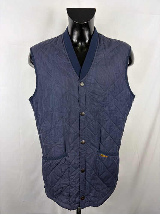 Gilet Barbour blu Eskdale M - Man Quilted Navy Eskdale vest Size Medium - Shop In London