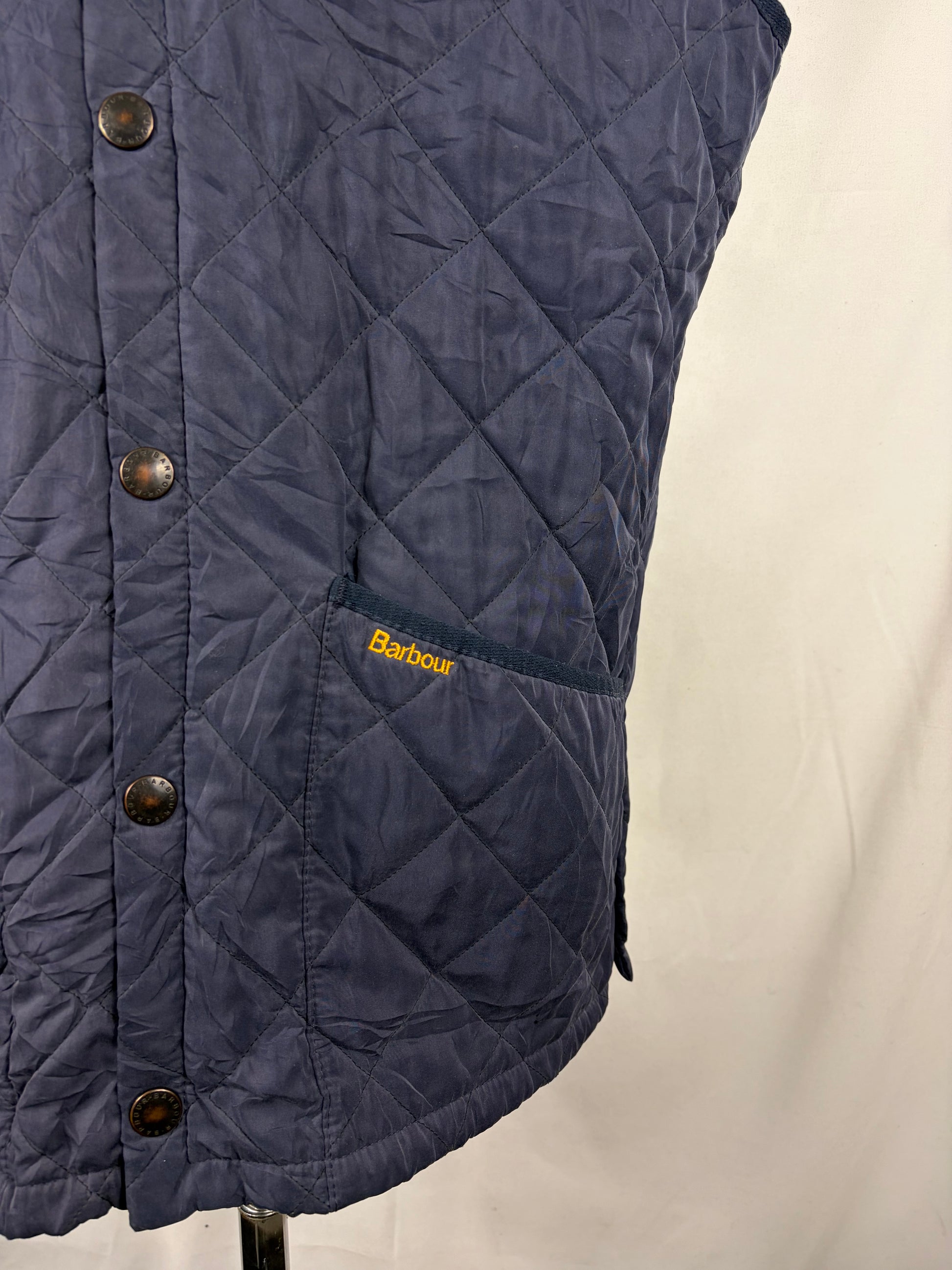 Gilet Barbour blu Eskdale M - Man Quilted Navy Eskdale vest Size Medium - Shop In London