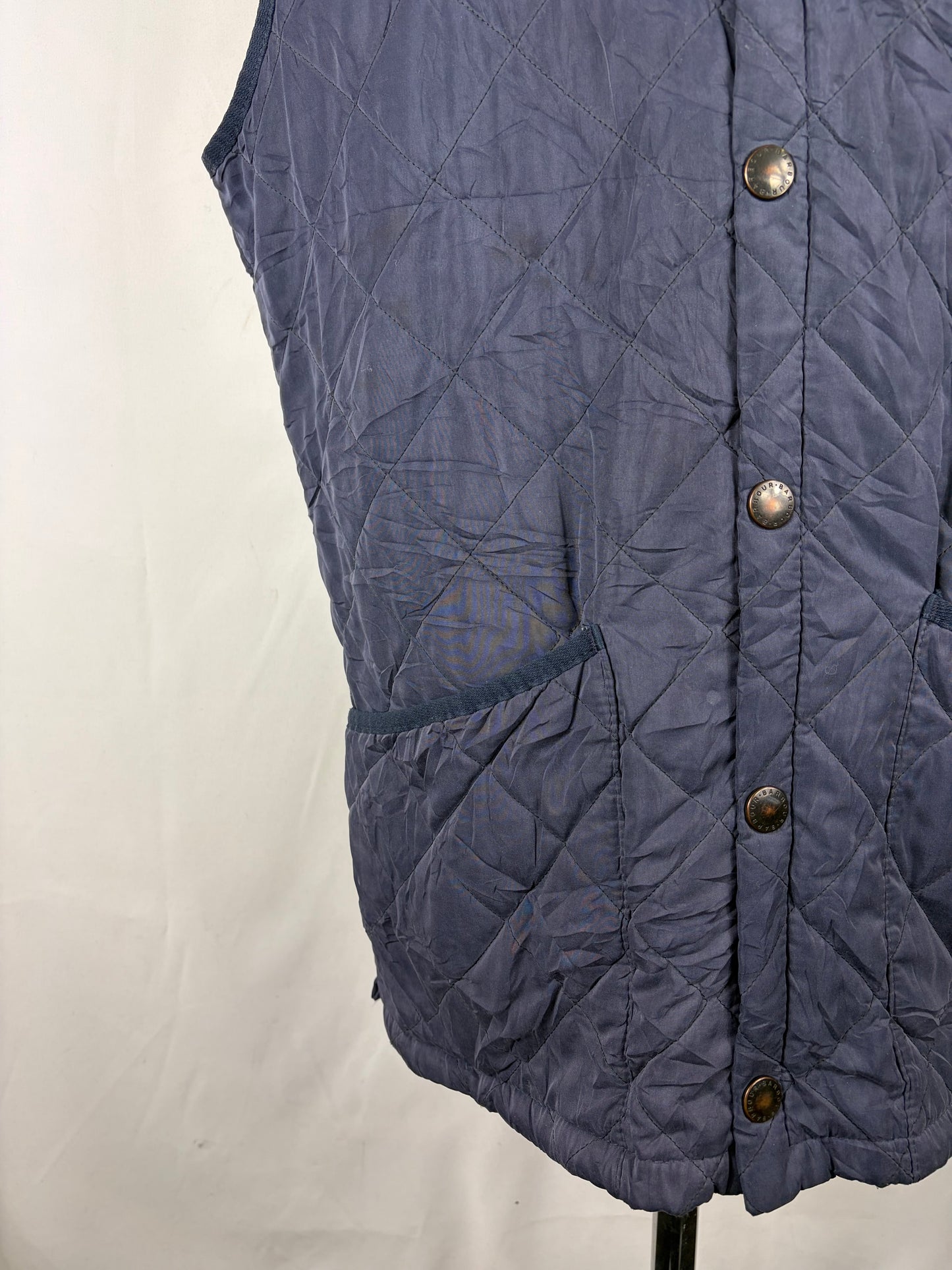 Gilet Barbour blu Eskdale M - Man Quilted Navy Eskdale vest Size Medium - Shop In London
