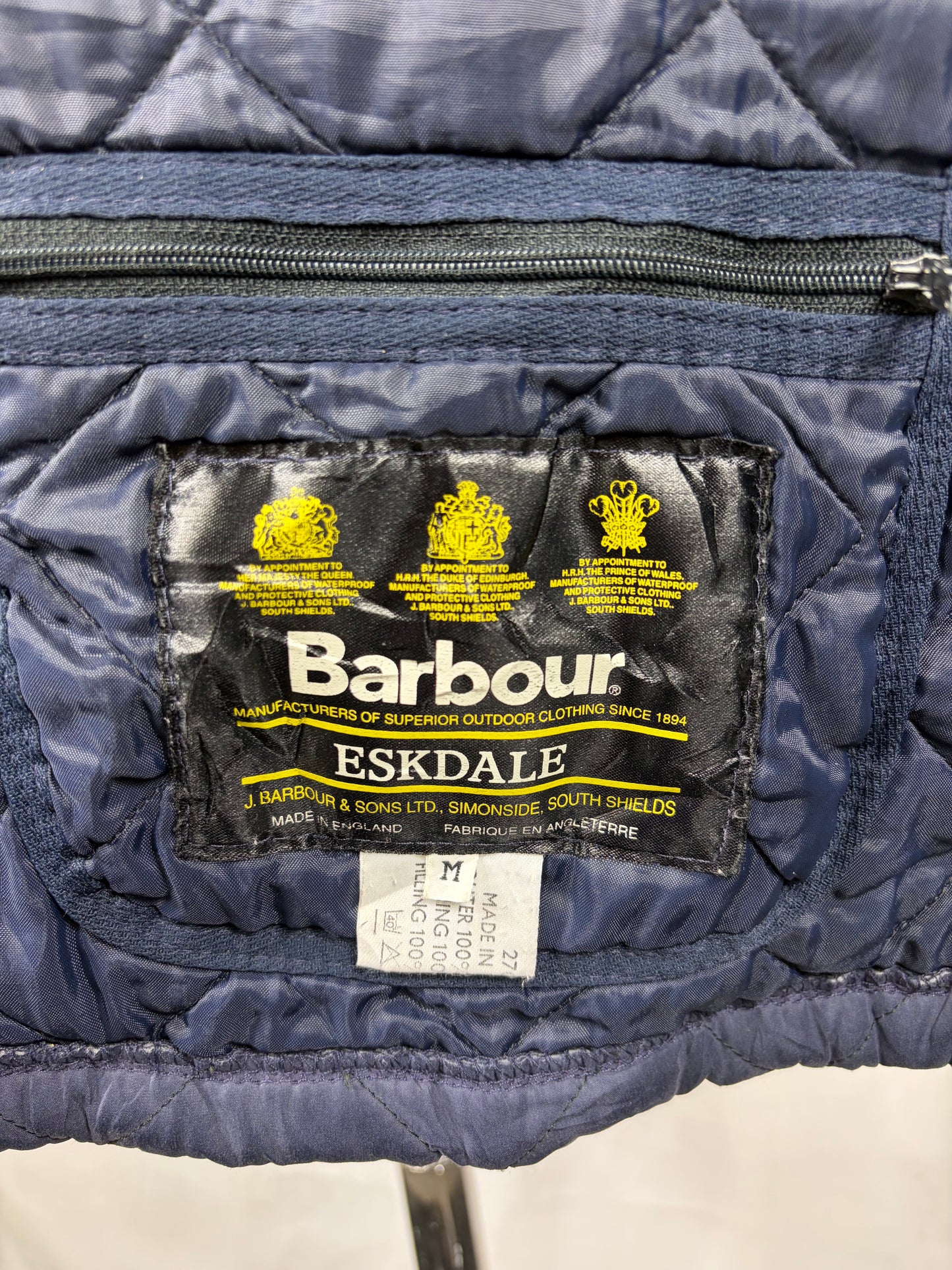 Gilet Barbour blu Eskdale M - Man Quilted Navy Eskdale vest Size Medium - Shop In London
