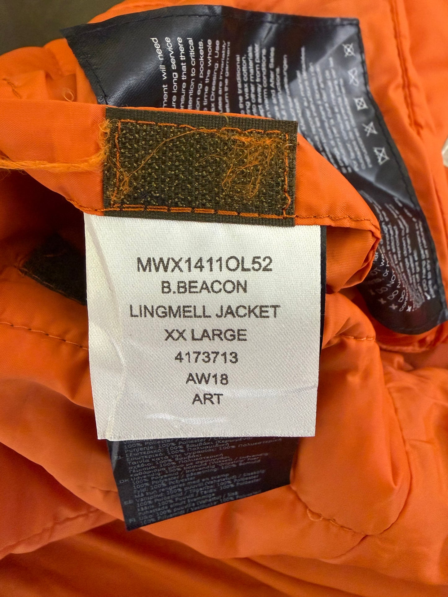 Giacca Barbour Verde Beacon Lingmell Uomo XXLarge- Man Olive Lingmell Wax Jacket Size XXLarge