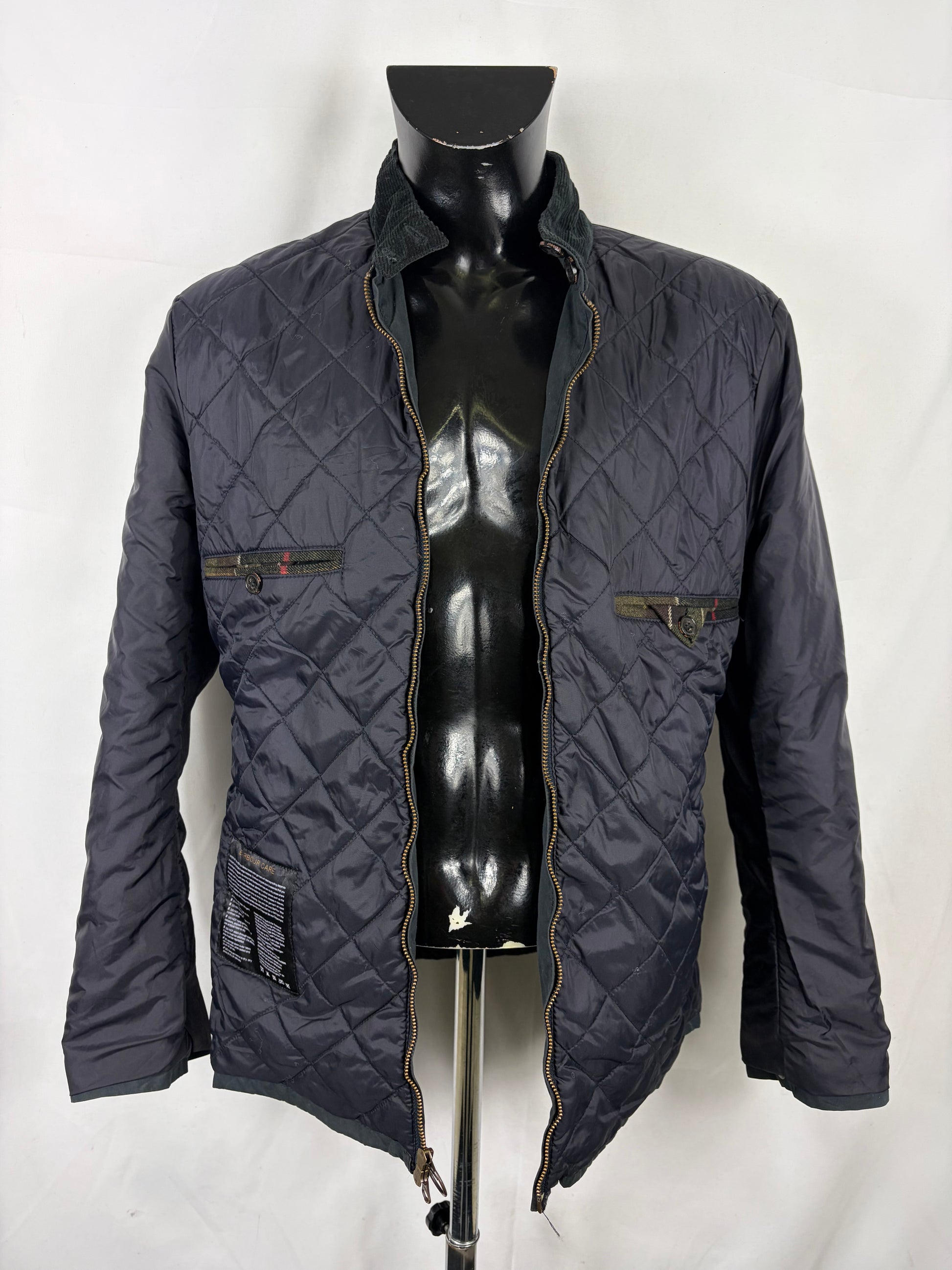 Giacca uomo Barbour corta cerata blu M- Man Barbour Short jacket size Medium - Shop In London