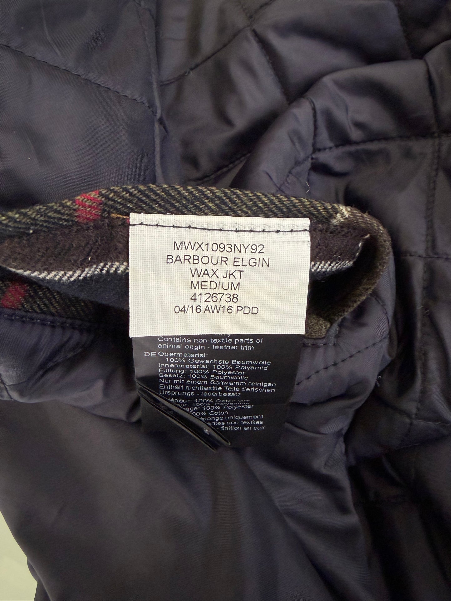Giacca uomo Barbour corta cerata blu M- Man Barbour Short jacket size Medium - Shop In London