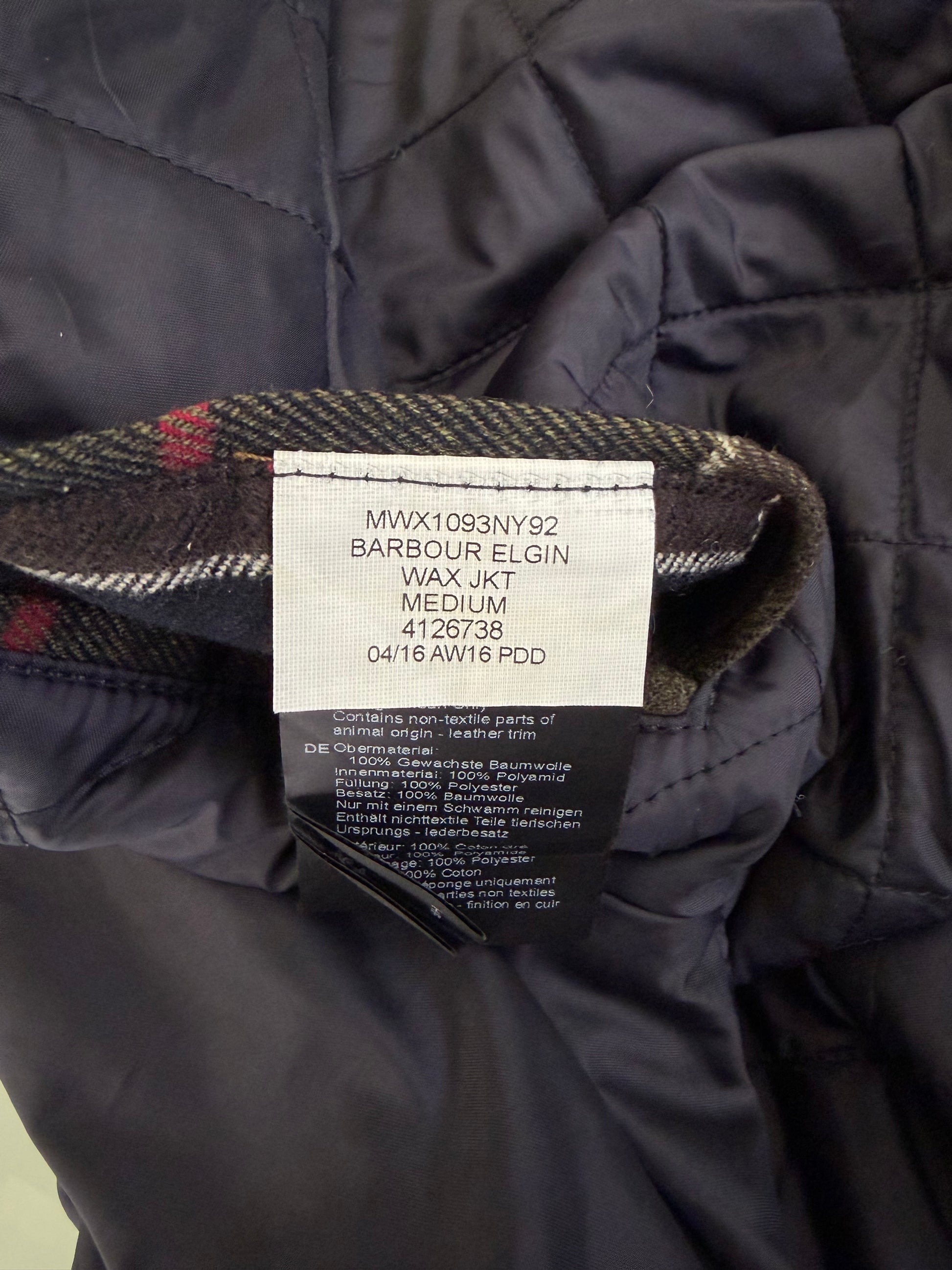 Giacca uomo Barbour corta cerata blu M- Man Barbour Short jacket size Medium - Shop In London