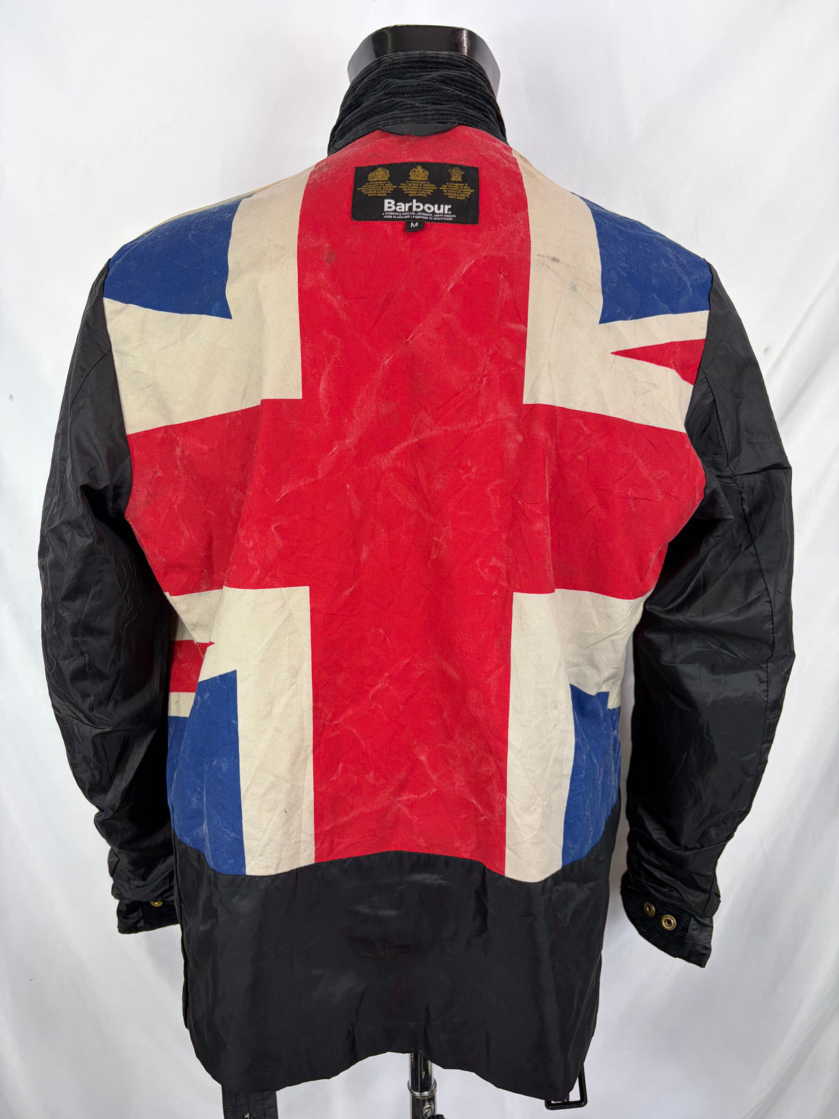 Giacca Barbour International Union Jack Medium- Black International Union Jacket Jacket Size M