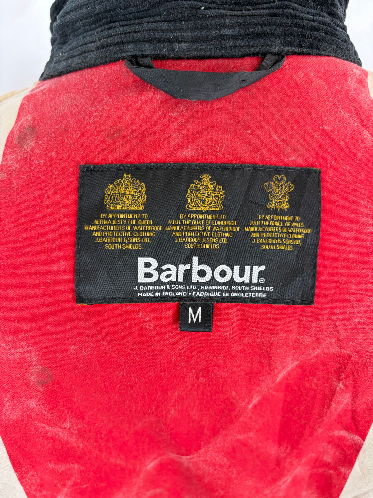 Giacca Barbour International Union Jack Medium- Black International Union Jacket Jacket Size M