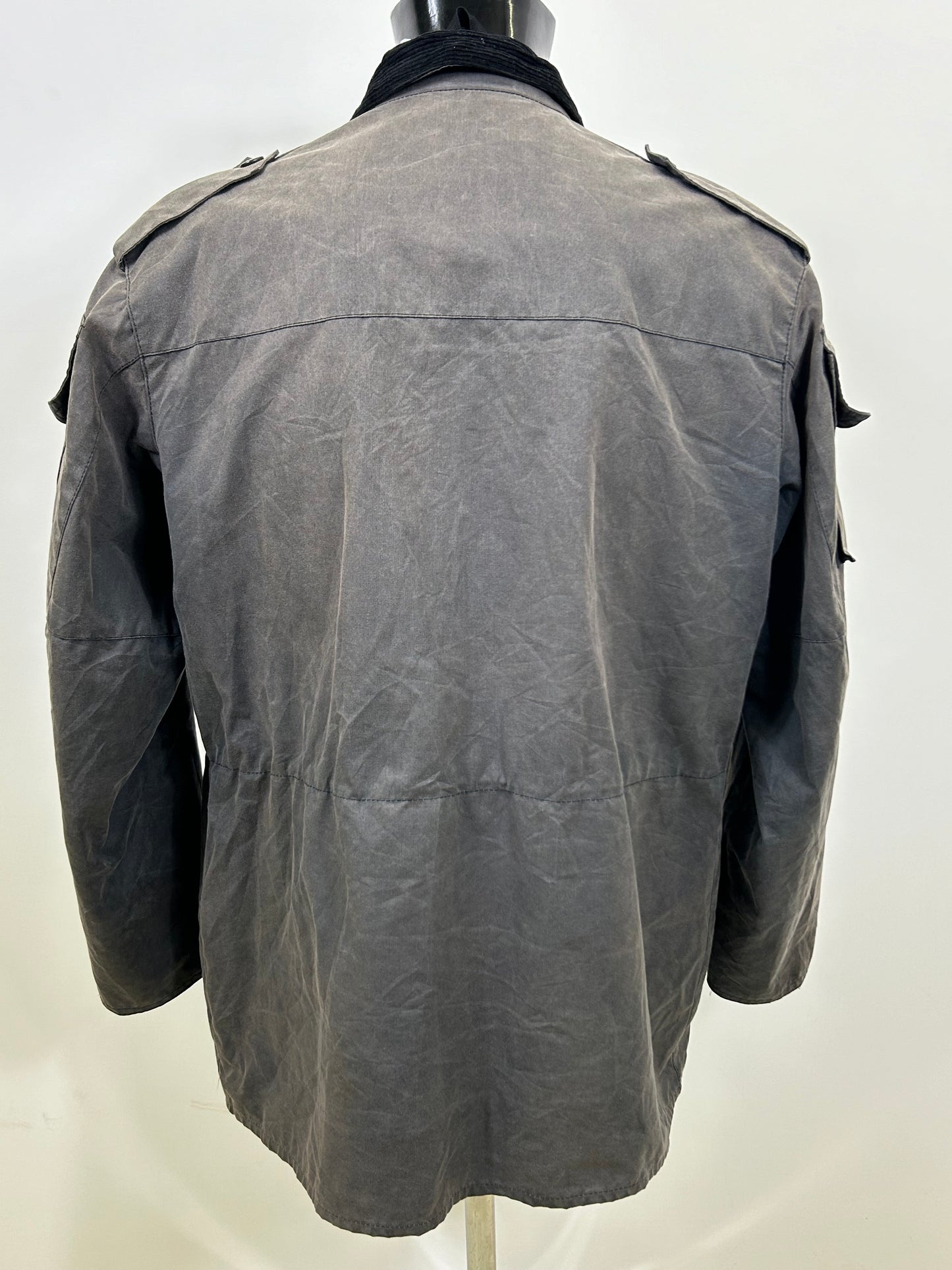 RARA Barbour Giacca Cowen Commando Grigia c42/107cm Grey wax Man Jacket size L