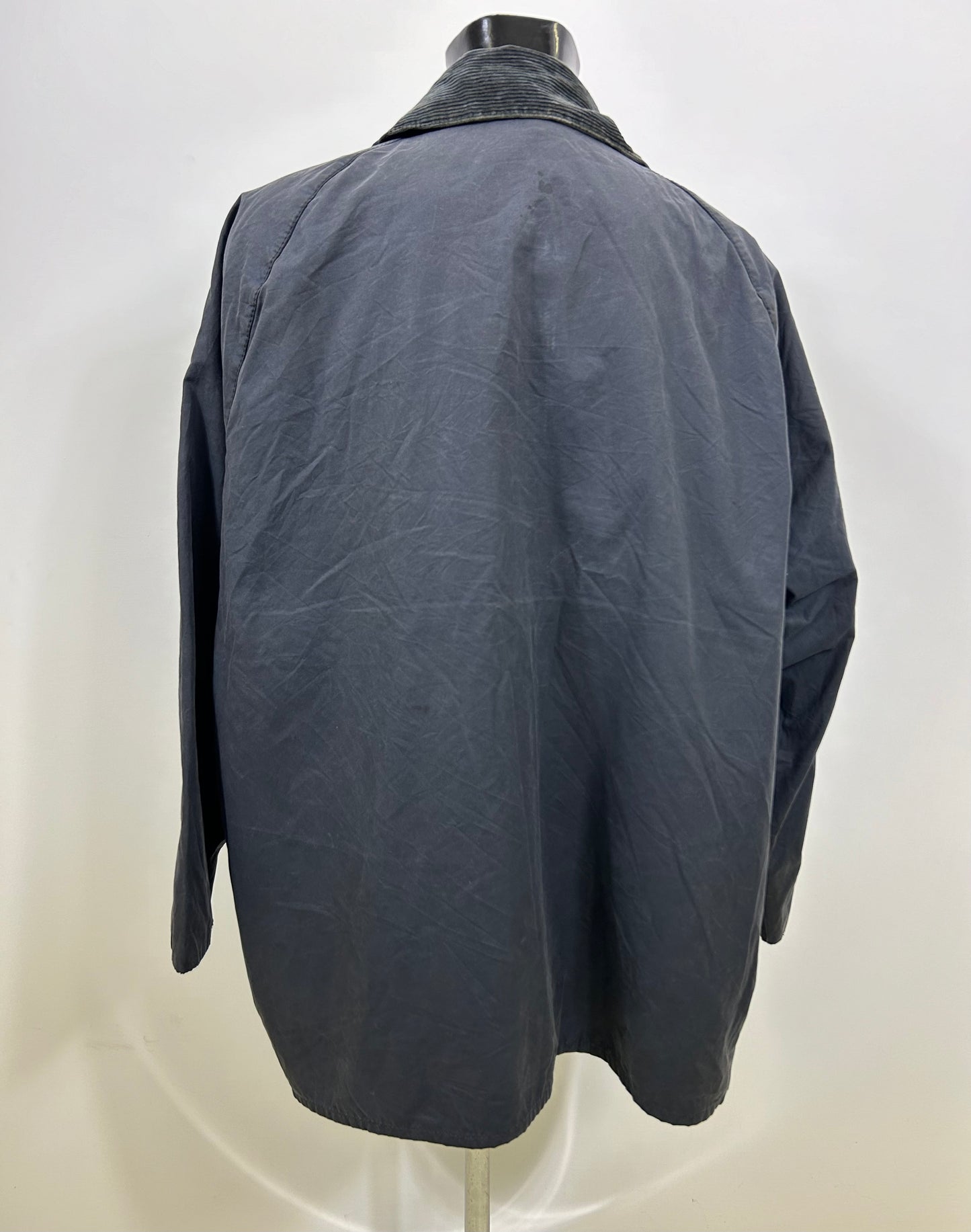 Barbour Giacca Beaufort vintage blu C52/132 cm Navy Wax Beaufort jacket XXXL