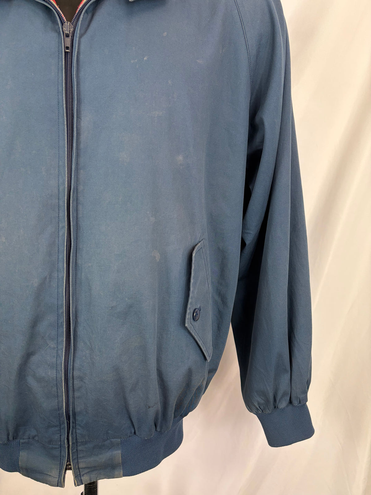 Giacca Baracuta vintage blu in cotone taglia UK42 L- Man Baracuta Vintage Jacket size 42 - Shop In London