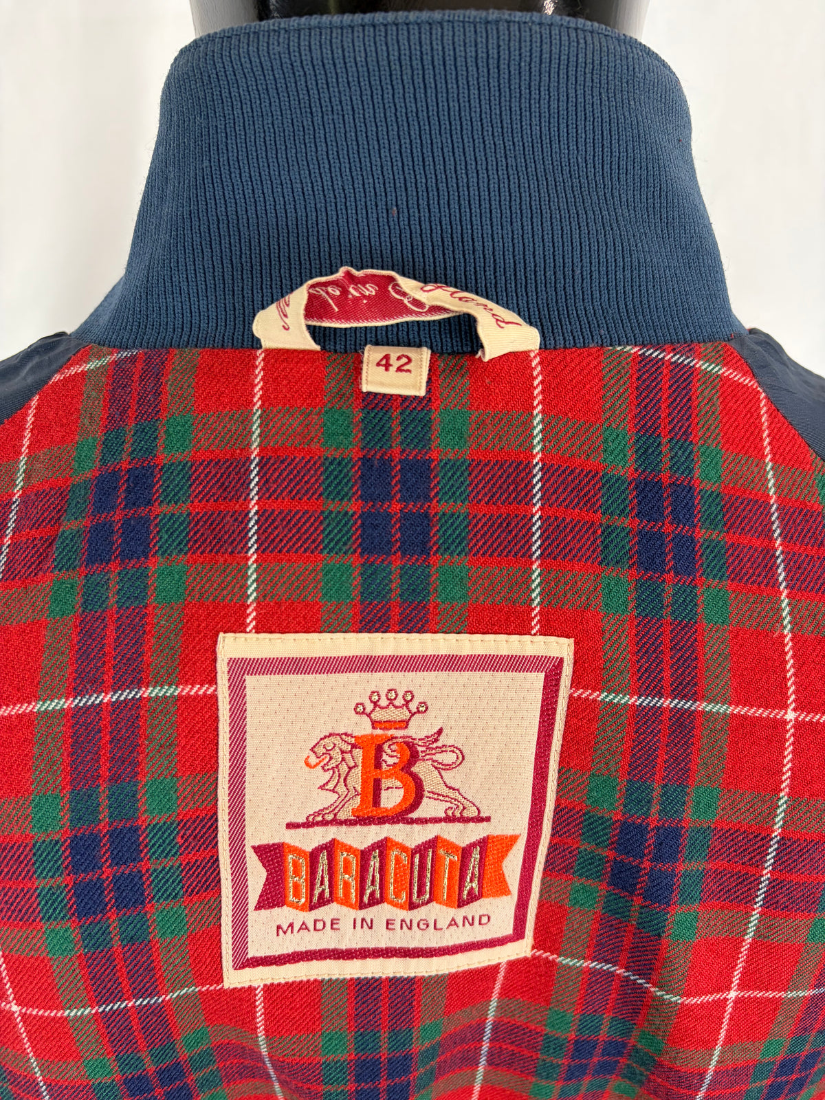 Giacca Baracuta vintage blu in cotone taglia UK42 L- Man Baracuta Vintage Jacket size 42 - Shop In London