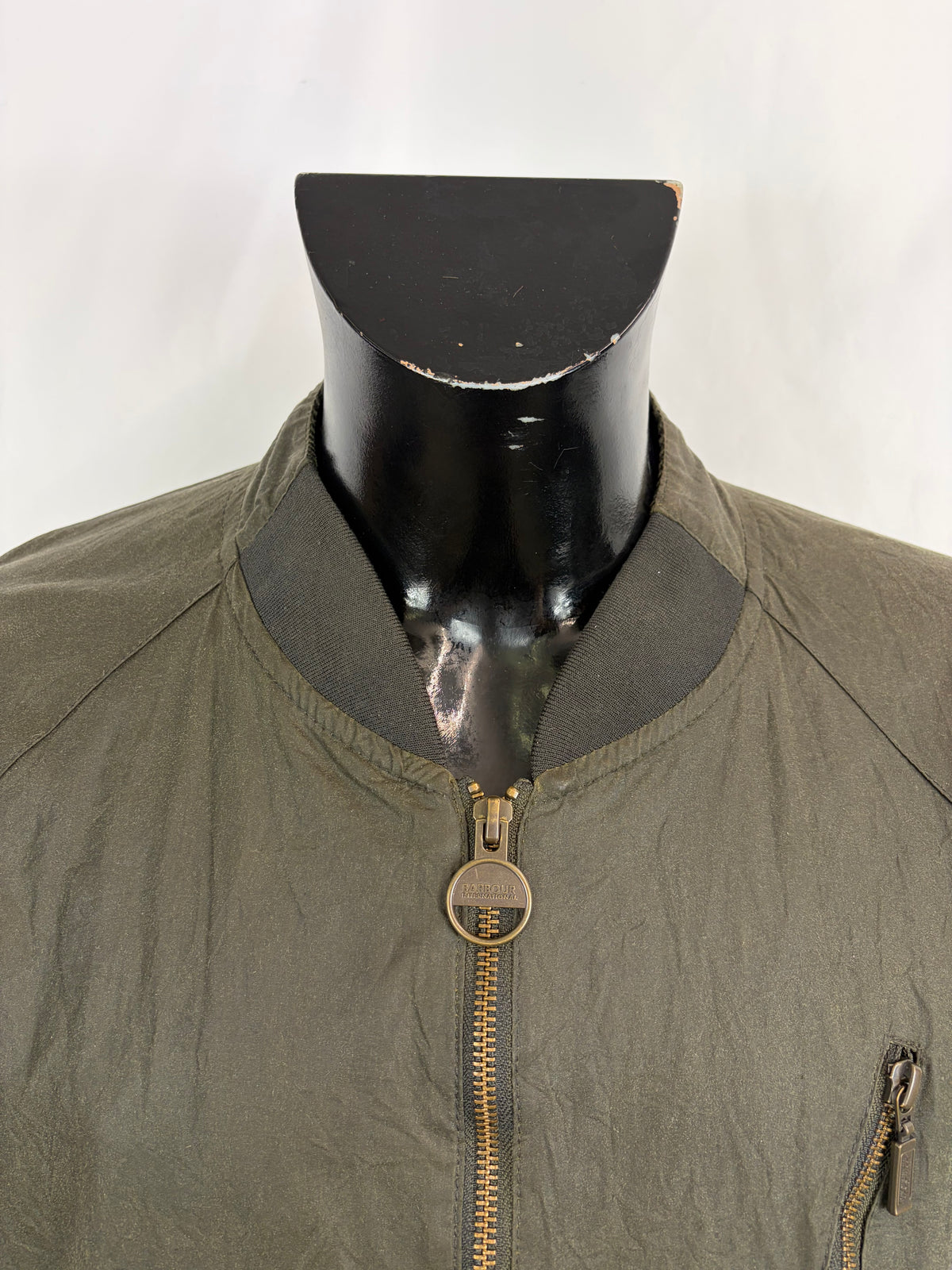Barbour Giacca Uomo Glendale Lightweight Verde Xlarge Man Olive Waxed Glendale Jacket Size Xlarge