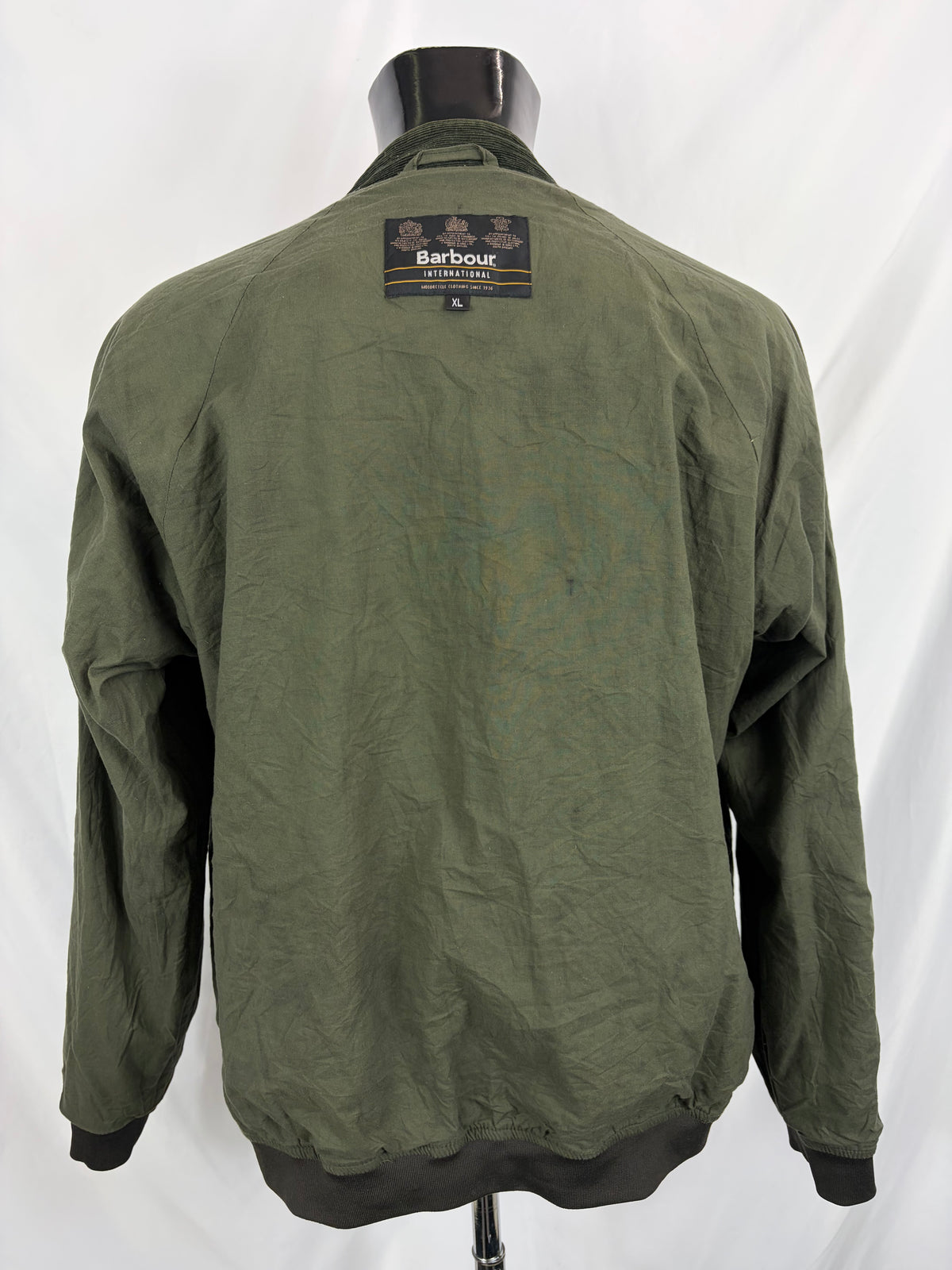 Barbour Giacca Uomo Glendale Lightweight Verde Xlarge Man Olive Waxed Glendale Jacket Size Xlarge
