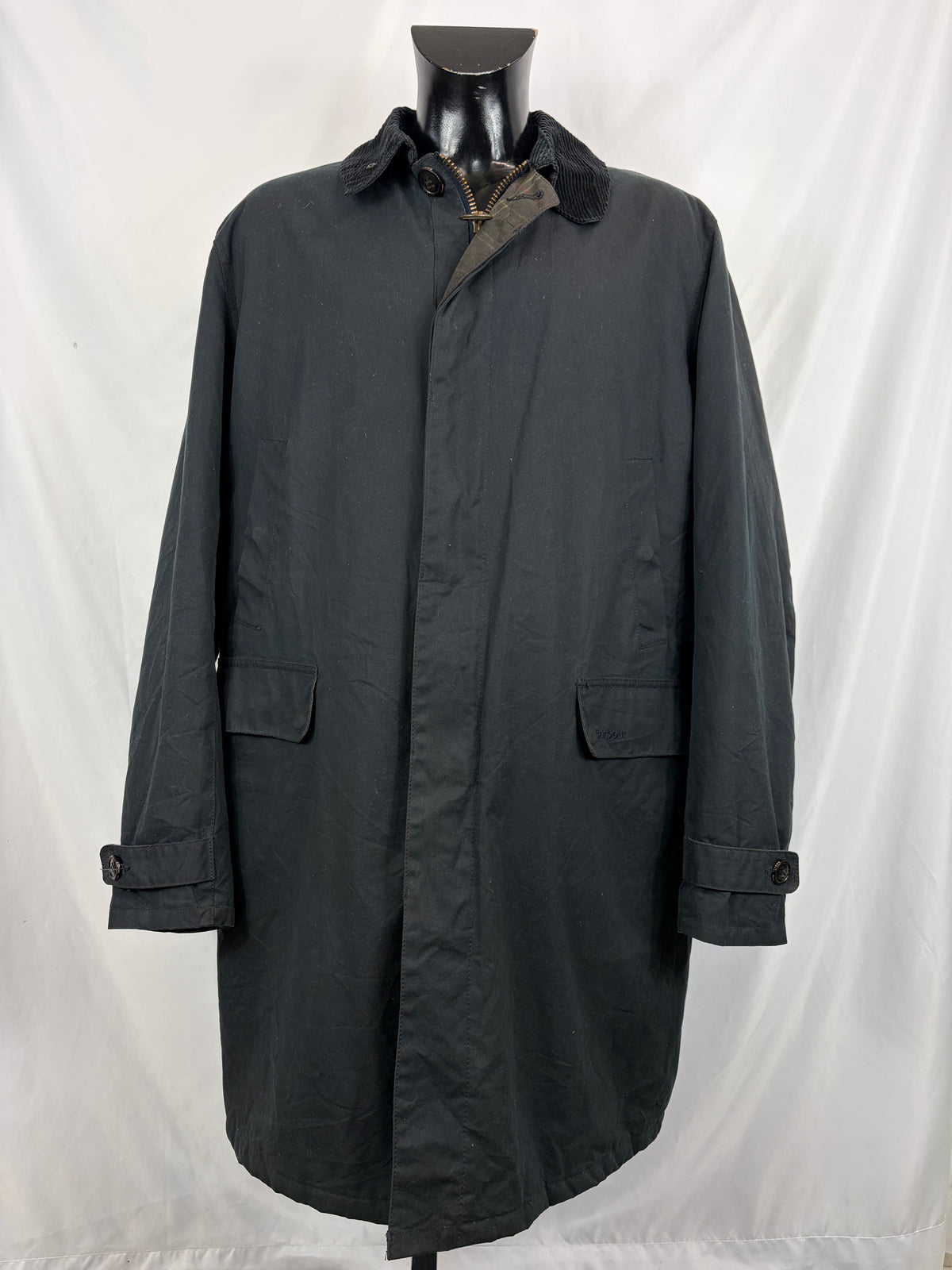 Trench Barbour uomo Nairn blu XXL - Man Nairn Navy wax trench coat size XXL