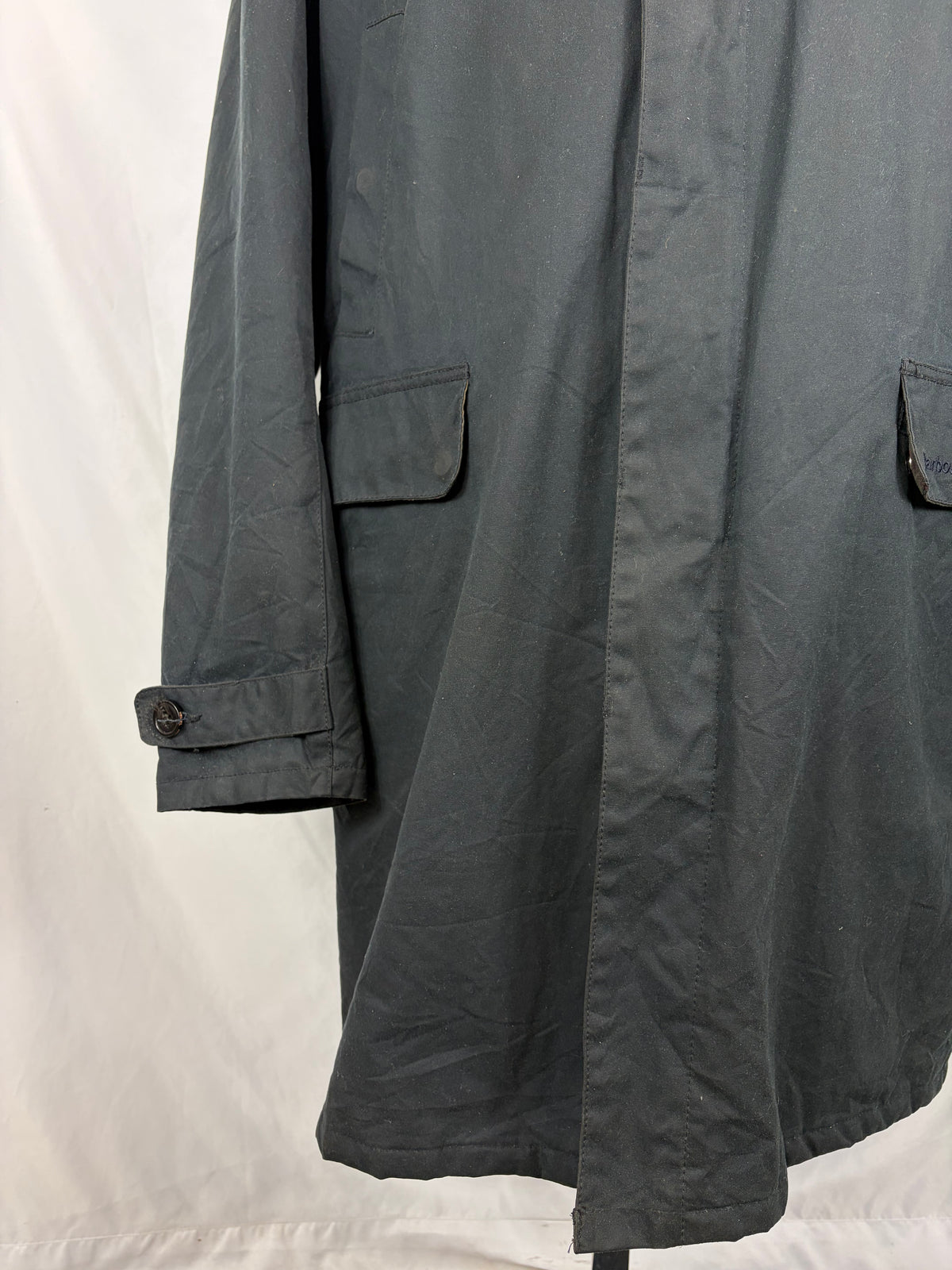 Trench Barbour uomo Nairn blu XXL - Man Nairn Navy wax trench coat size XXL