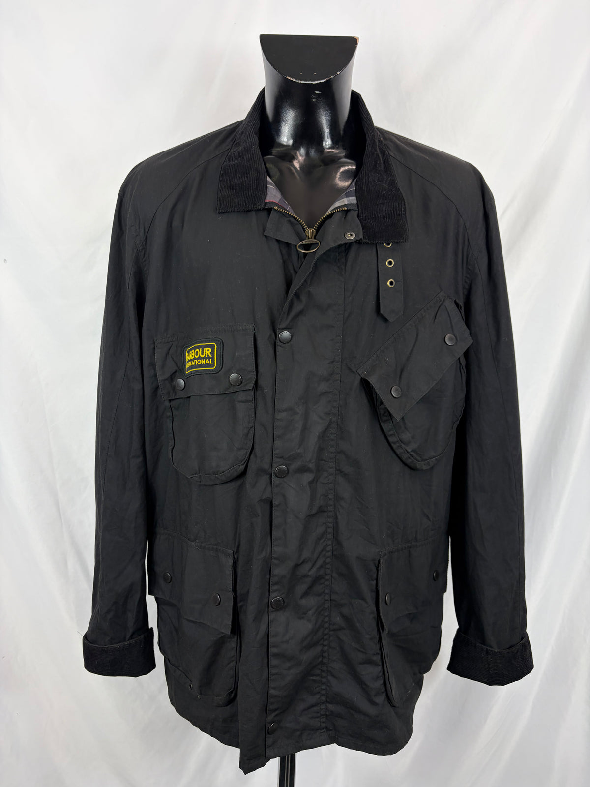 Barbour Giacca da uomo nero International XXL Man Flyweight Black International Jacket Size XXLarge