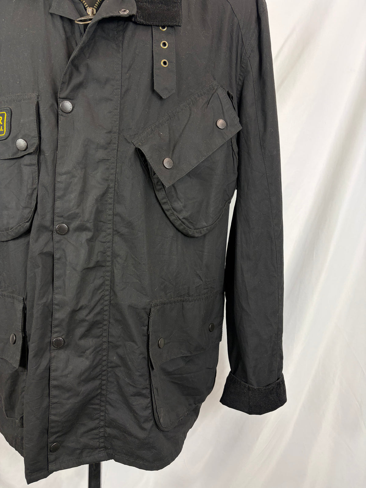 Barbour Giacca da uomo nero International XXL Man Flyweight Black International Jacket Size XXLarge