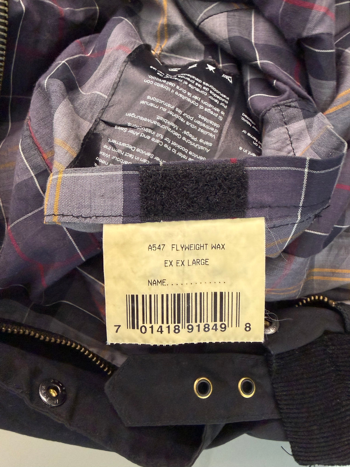 Barbour Giacca da uomo nero International XXL Man Flyweight Black International Jacket Size XXLarge