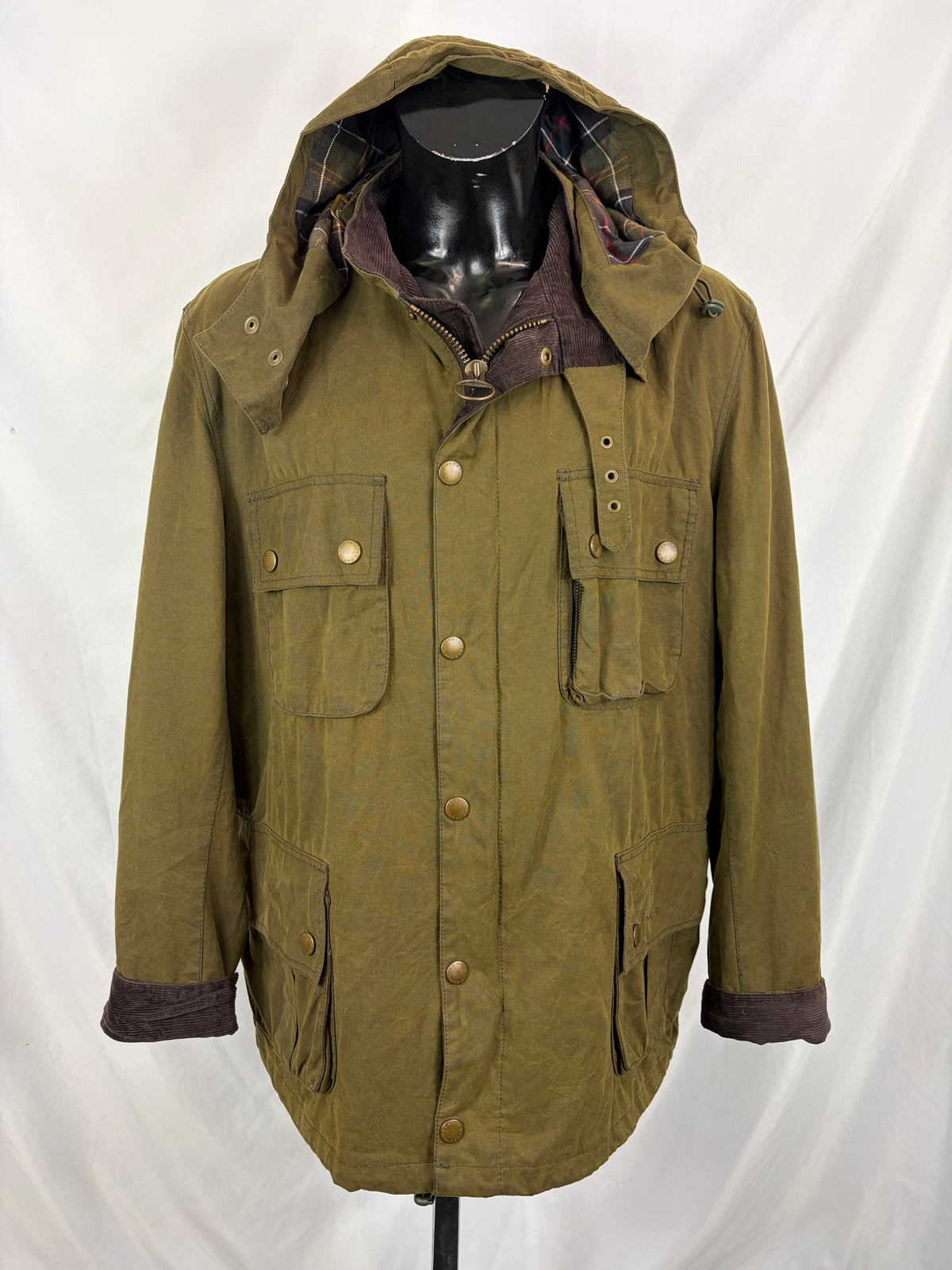 Barbour Giacca uomo verde Pegasus cerato XXL - Man wax Pegasus Olive Jacket size XXL