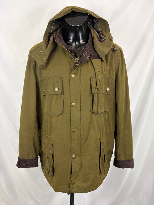Barbour Giacca uomo verde Pegasus cerato XXL - Man wax Pegasus Olive Jacket size XXL